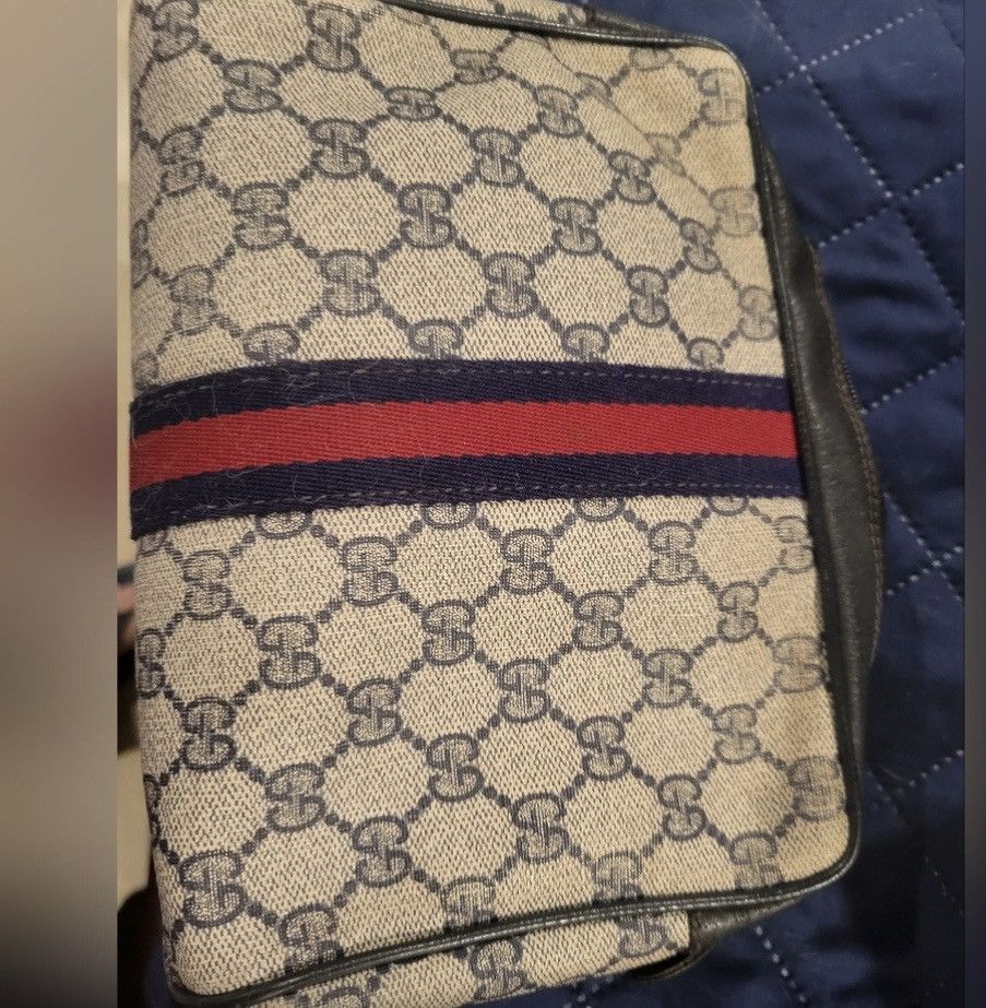 Gucci GUCCI Sherry Line GG Supreme Cosmetic Toiletry Bag Size ONE SIZE - 9 Thumbnail
