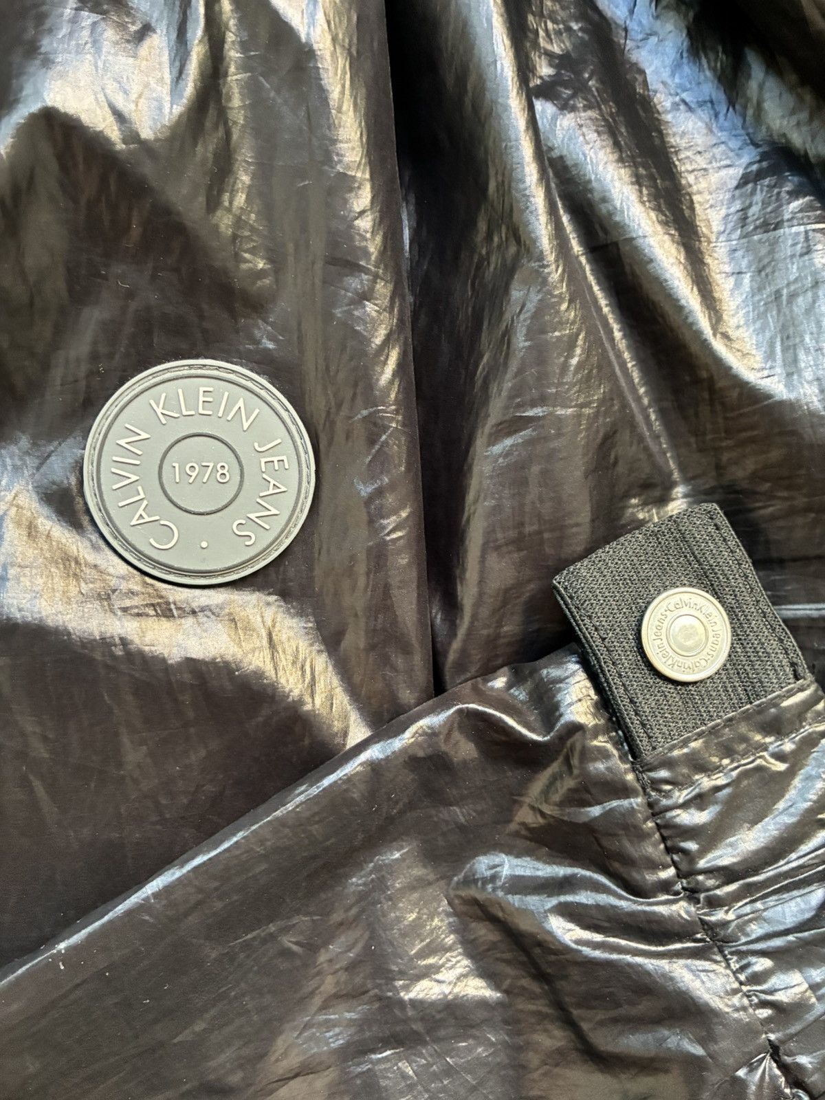 Calvin Klein Calvin Klein Black Windbreaker Jacket Size US L / EU 52-54 / 3 - 5 Thumbnail