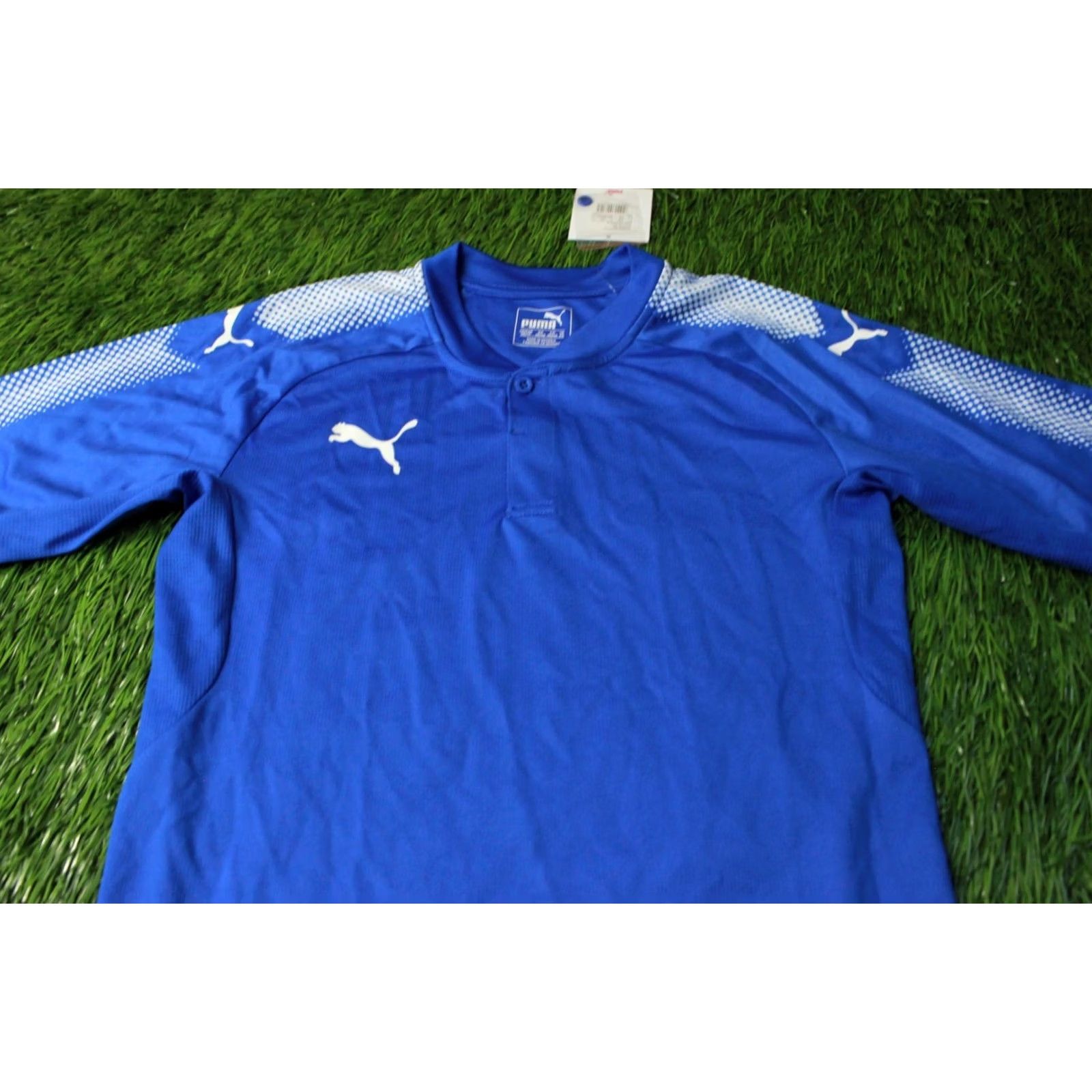 Puma PUMA Striker DryCell Original Men Football Shirt Jersey Tee XS White Royal Short Sleeve Sports Shirt Size US XS / EU 42 / 0 - 2 Thumbnail