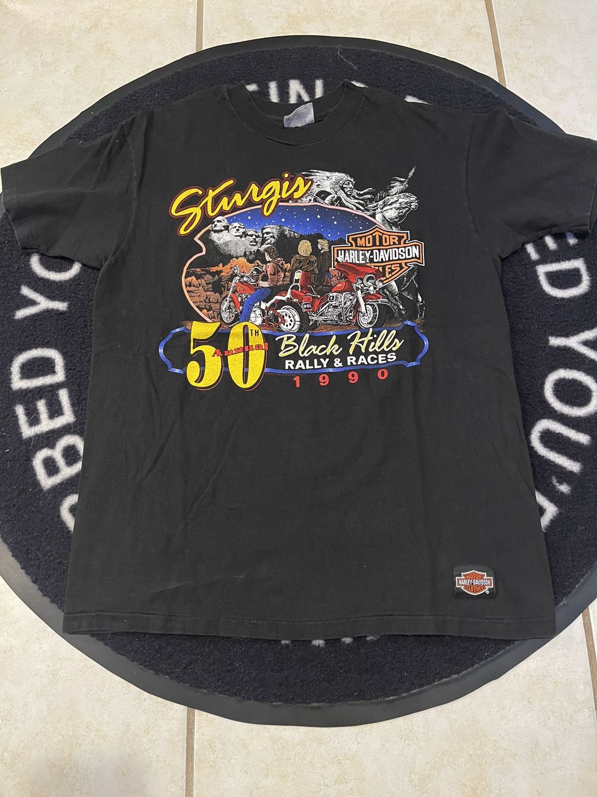 image of Harley Davidson Sturgis Tee in Black, Men's (Size Large)