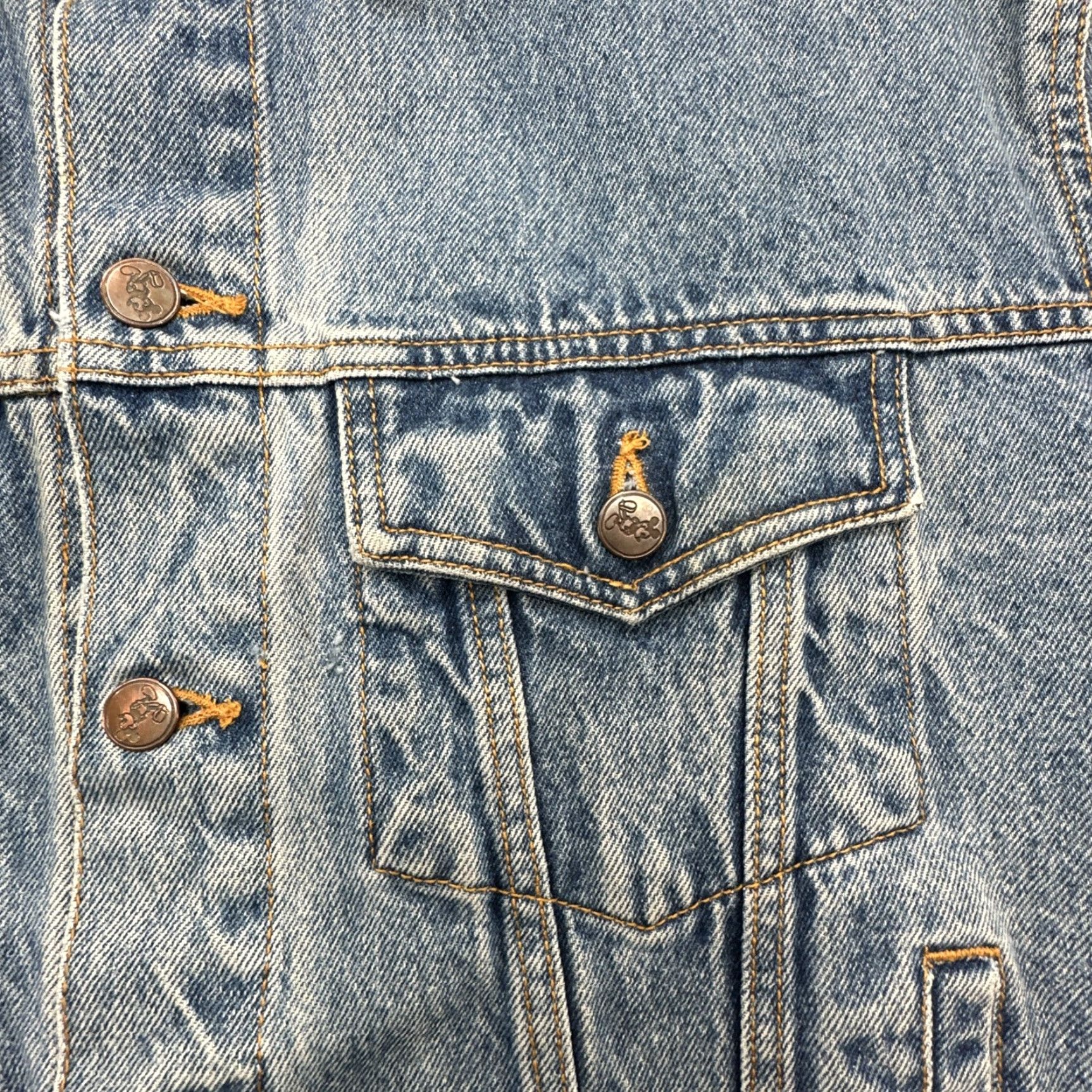 Disney VINTAGE Mickey Mouse Embroidered Denim Trucker Jacket Mens Medium Blue 90s USA Disney Inc. Jacket Size US M / EU 48-50 / 2 - 4 Thumbnail