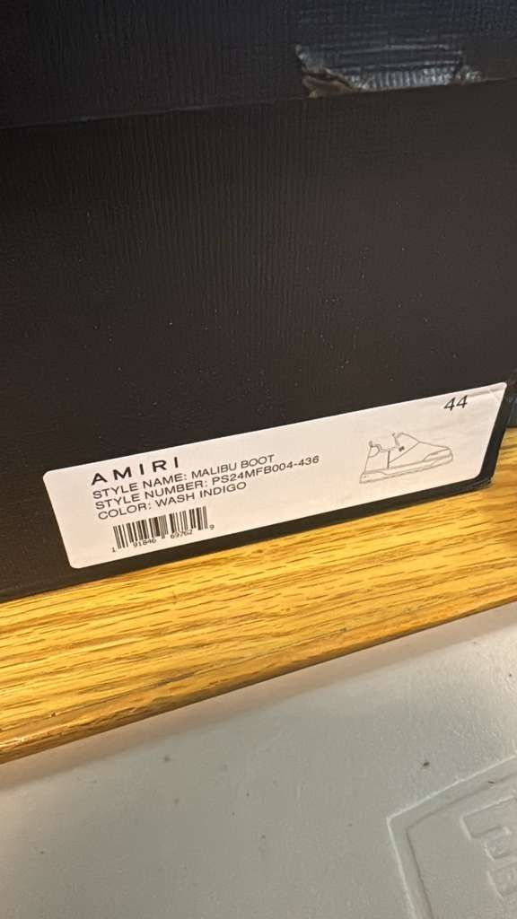Amiri o1rshd1 Q:2 / Malibu Boot Boots in Wash Indigo Size US 11 / EU 44 - 19 Thumbnail