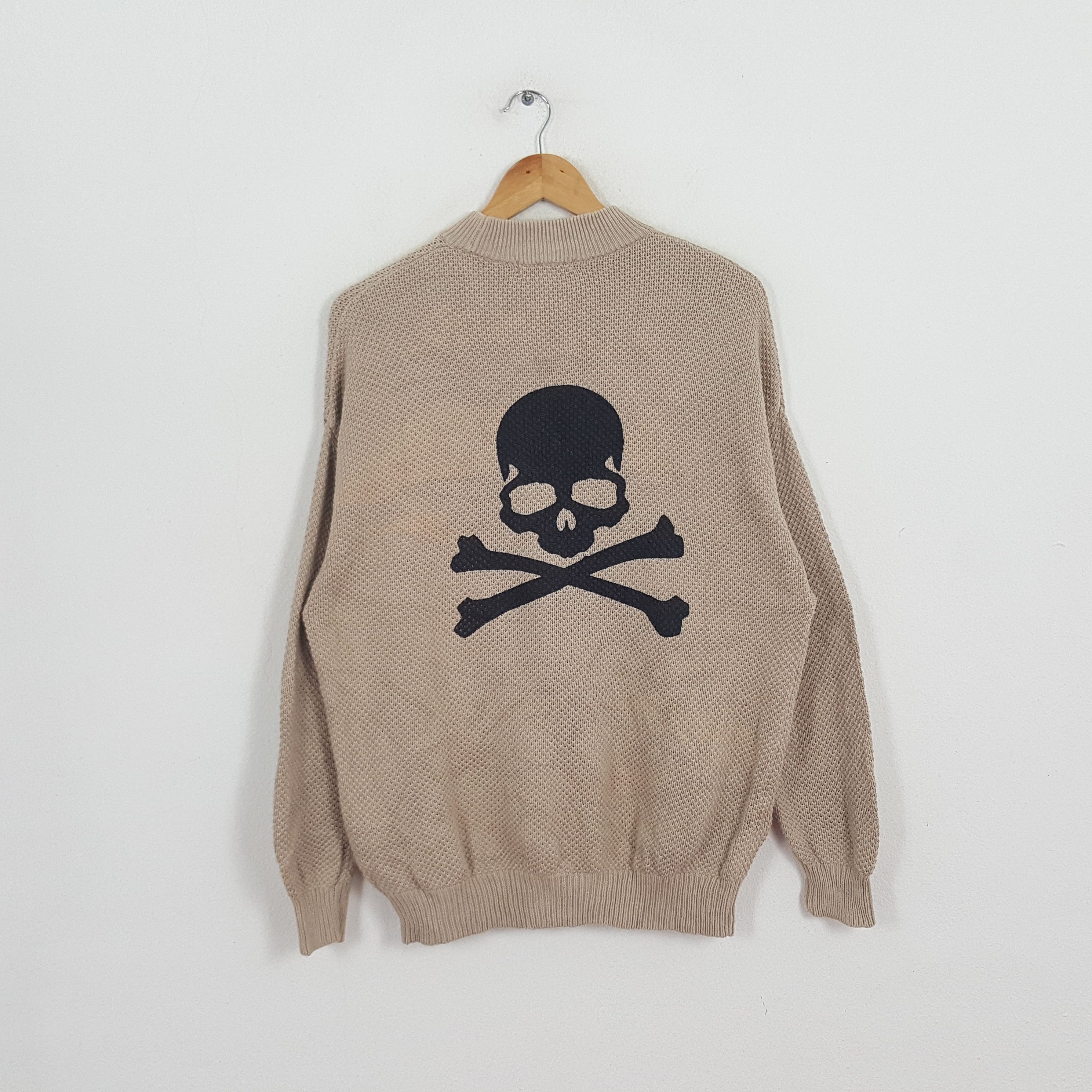 Uniqlo × Vintage Vintage Skulls Uniqlo Japanese Knitwear Custom Art Size US L / EU 52-54 / 3 - 1 Thumbnail