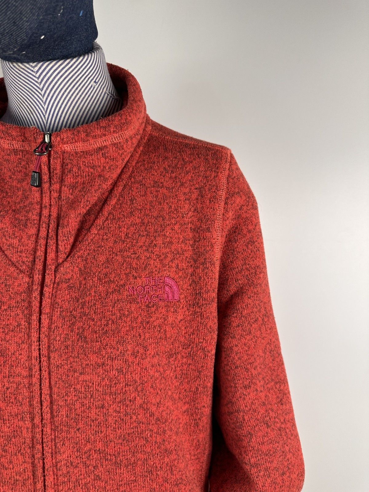 The North Face The North Face Womens Red Fleece Jacket Full Zip Size M Size US M / EU 48-50 / 2 - 2 Thumbnail