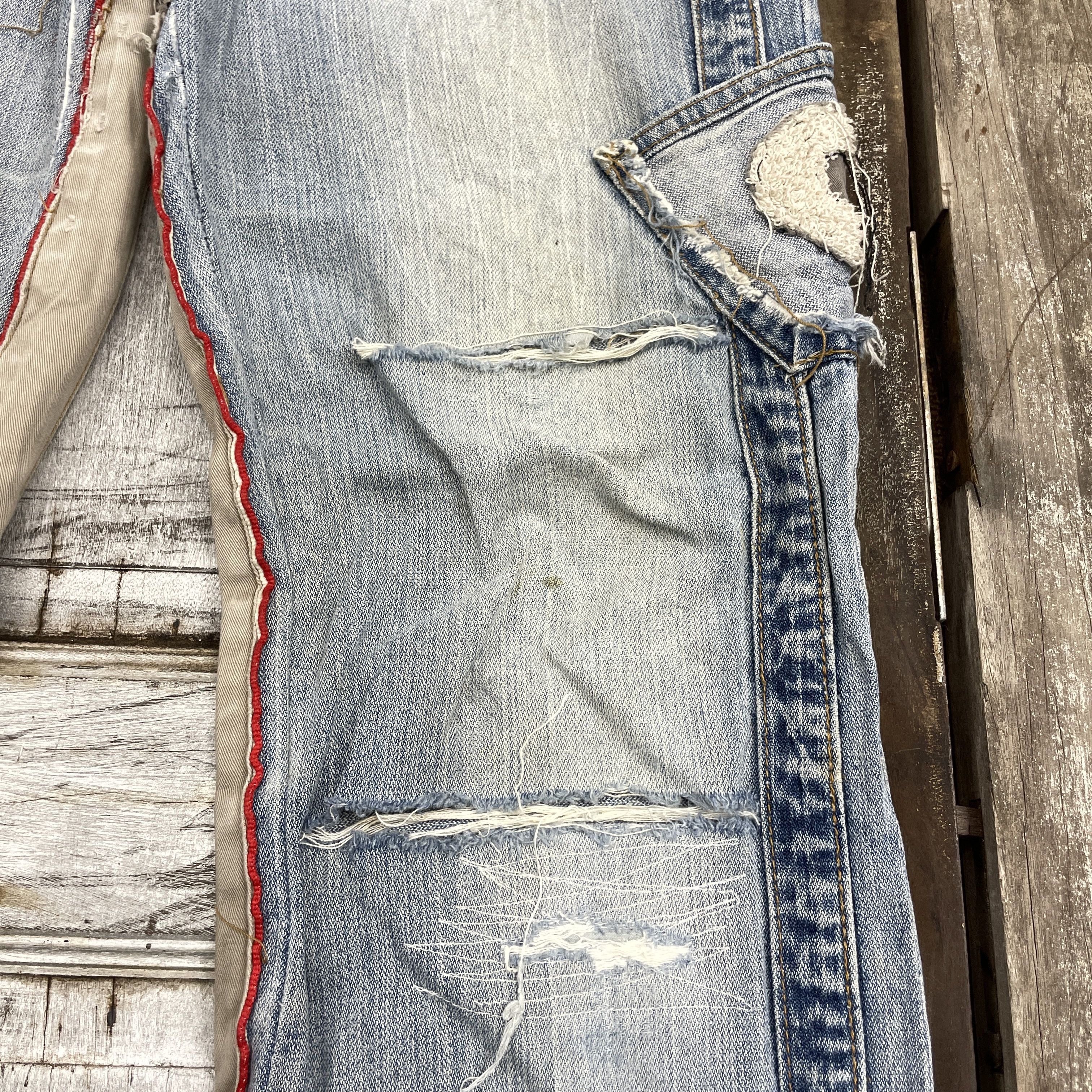 Designer × Vintage Japanese Brand Custom Distressed Bootcut Like Kapital-wc305 Size 31" - 9 Thumbnail