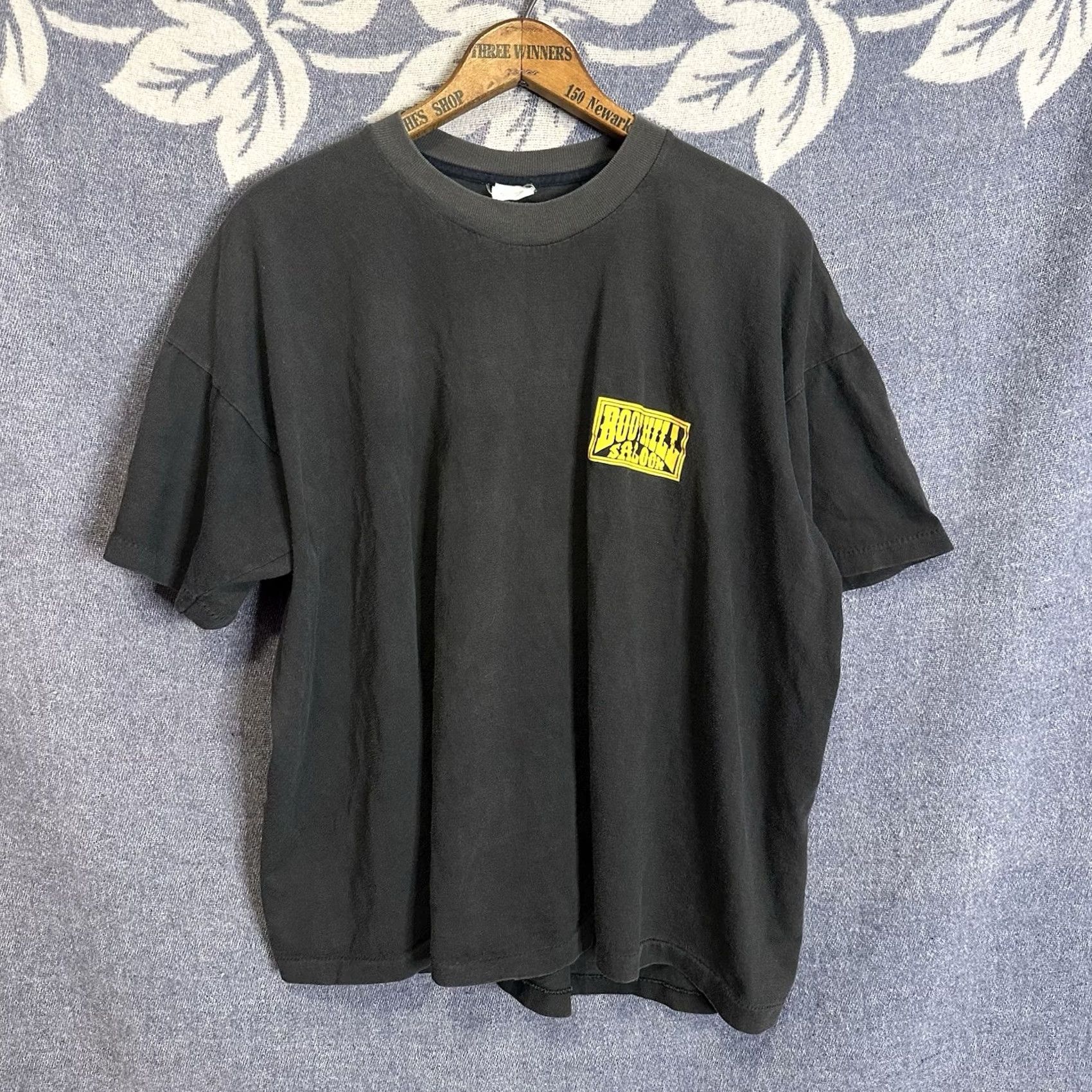 Vintage VINTAGE Boothill Saloon 90s Biker Motorcycle T-Shirt American Vintage Men 2XL Black Crew Neck Short Sleeve Graphic Print Shirt Size US XXL / EU 58 / 5 - 2 Thumbnail