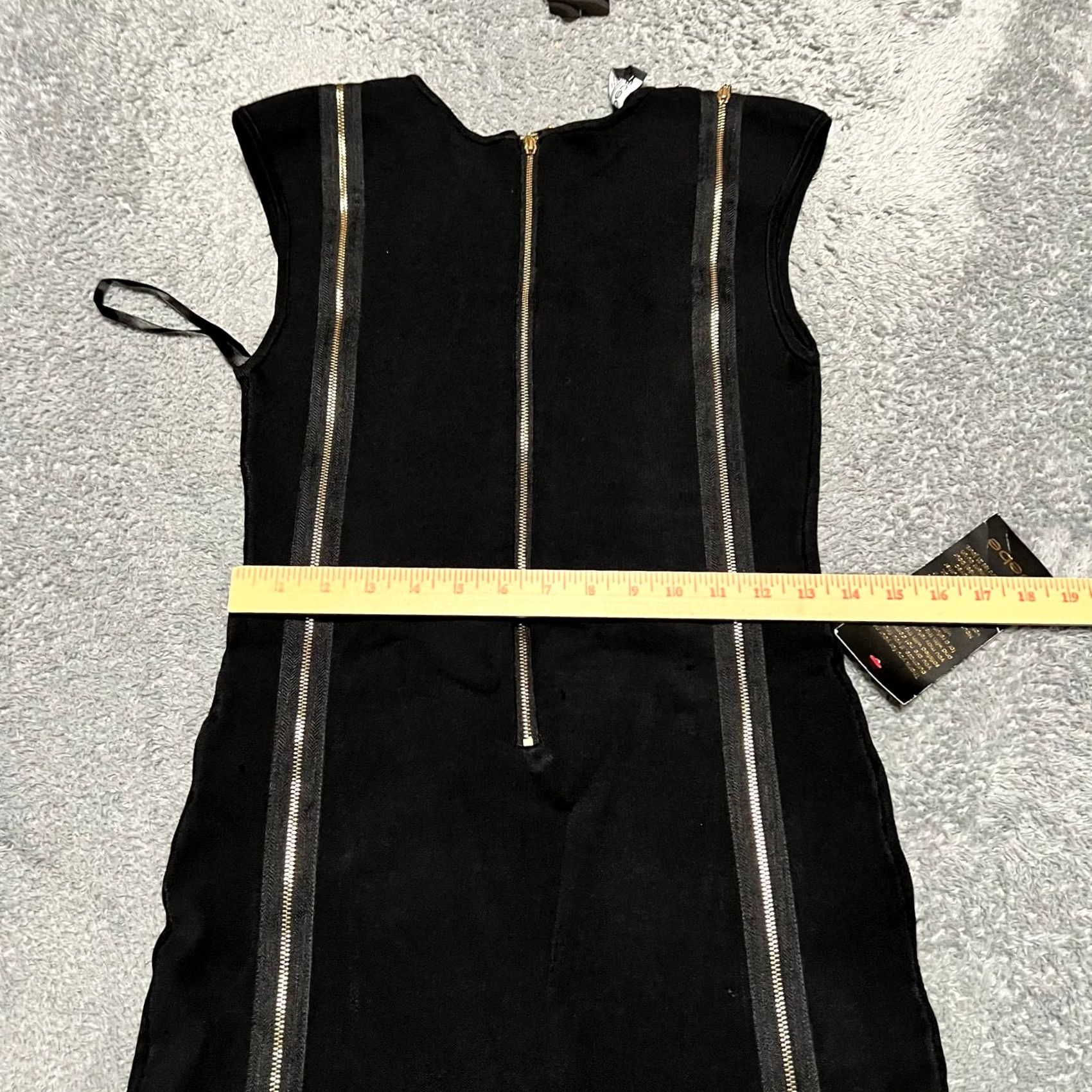 Bebe Bebe Dress Black Bandage Cold Shoulder Zipper Stretch Mini Dress Medium M Women Short Dress Ladies Size M / US 6-8 / IT 42-44 - 4 Thumbnail