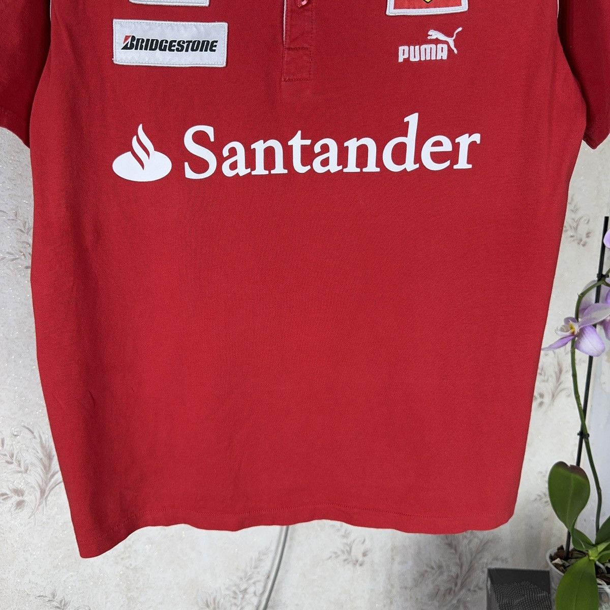 Ferrari × Puma Vintage Puma Ferrari Scuderia T Shirt Santander Formula 1 Size US L / EU 52-54 / 3 - 6 Thumbnail
