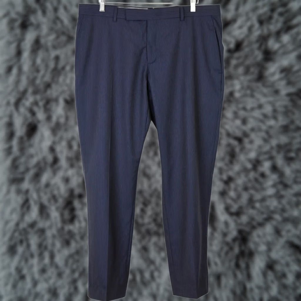 Suitsupply Suitsupply Washington Trousers Men UK 38S Wool Zip Fly Blue Classic Size US 38 / EU 54 - 1 Thumbnail