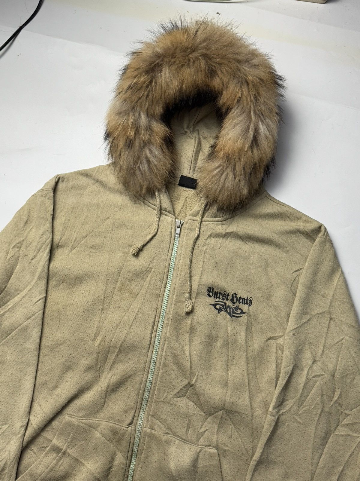 If Six Was Nine × Japanese Brand × Le Grande Bleu (L.G.B.) Fur Hoodie Poem Dragon Glittier Burst Heats Japanese Size US L / EU 52-54 / 3 - 4 Thumbnail
