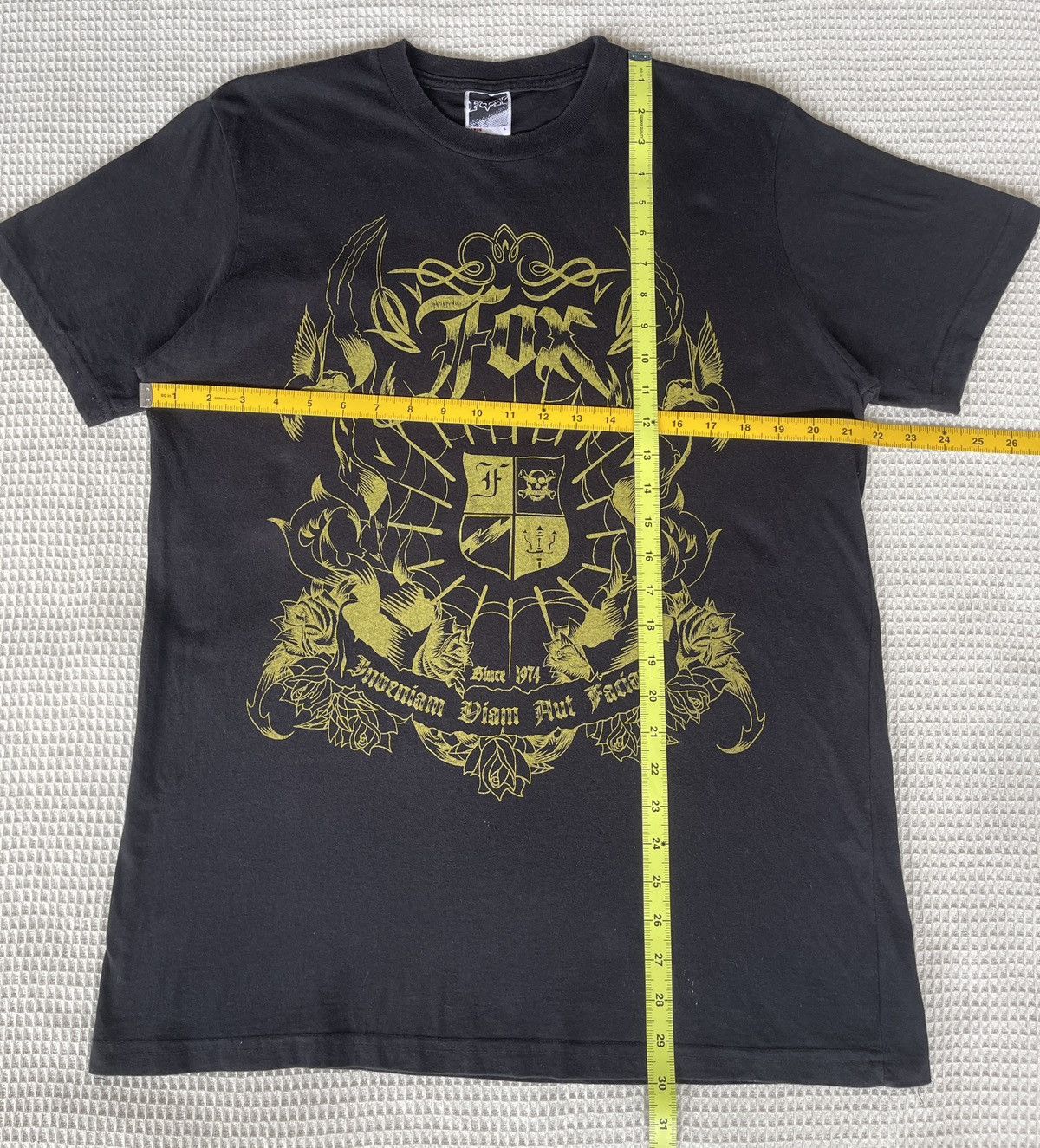 Fox Racing Vintage🔥FOX HEAD🔥Emblem Logo Black Tshirt Size US L / EU 52-54 / 3 - 4 Thumbnail