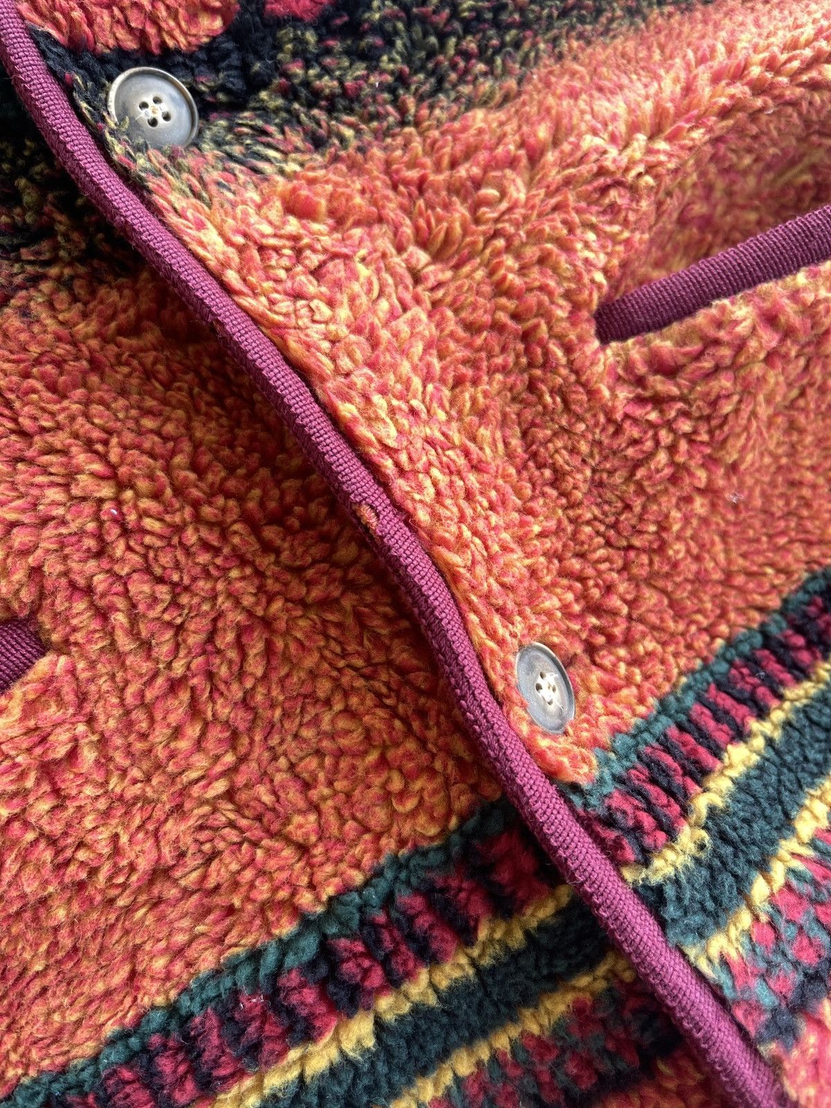 Japanese Brand Vintage 90s Catch On Printed Teddy Fleece Size US M / EU 48-50 / 2 - 13 Thumbnail