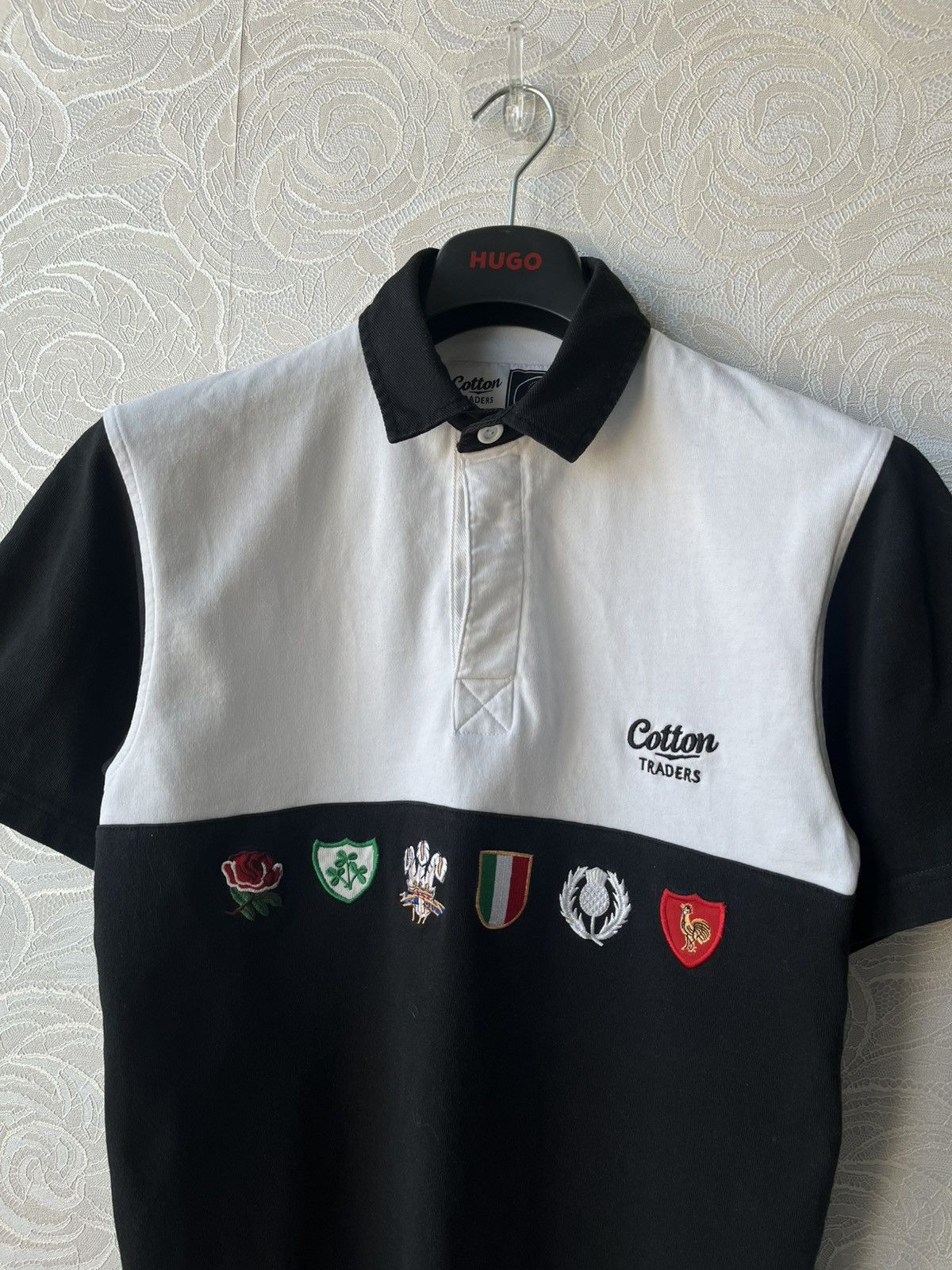 Cotton Traders Cotton Traders Six Nations Rugby Polo Shirt Black White S Size US S / EU 44-46 / 1 - 2 Thumbnail