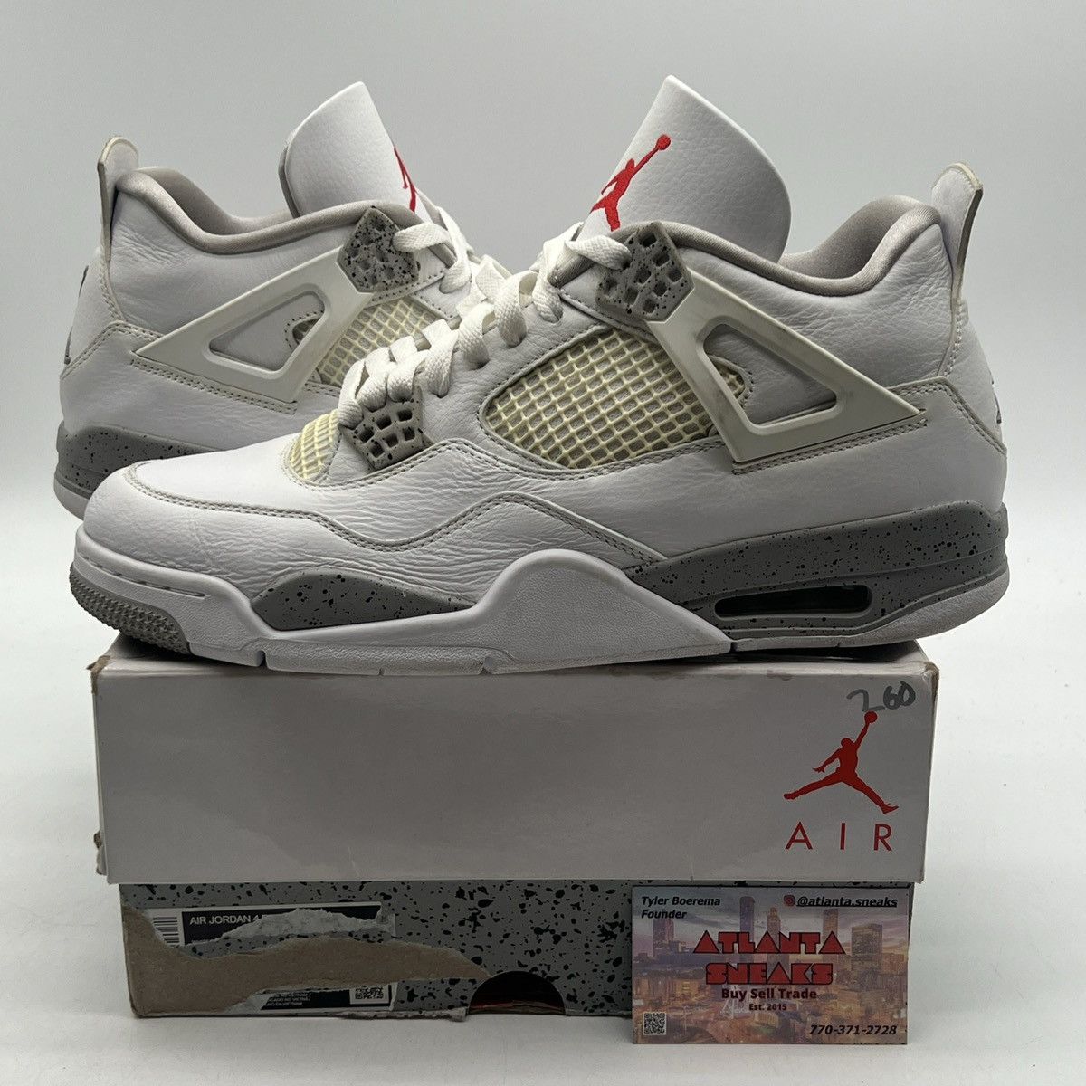 Jordan Brand Air Jordan 4 white Oreo Size US 11.5 / EU 44-45 - 1 Thumbnail