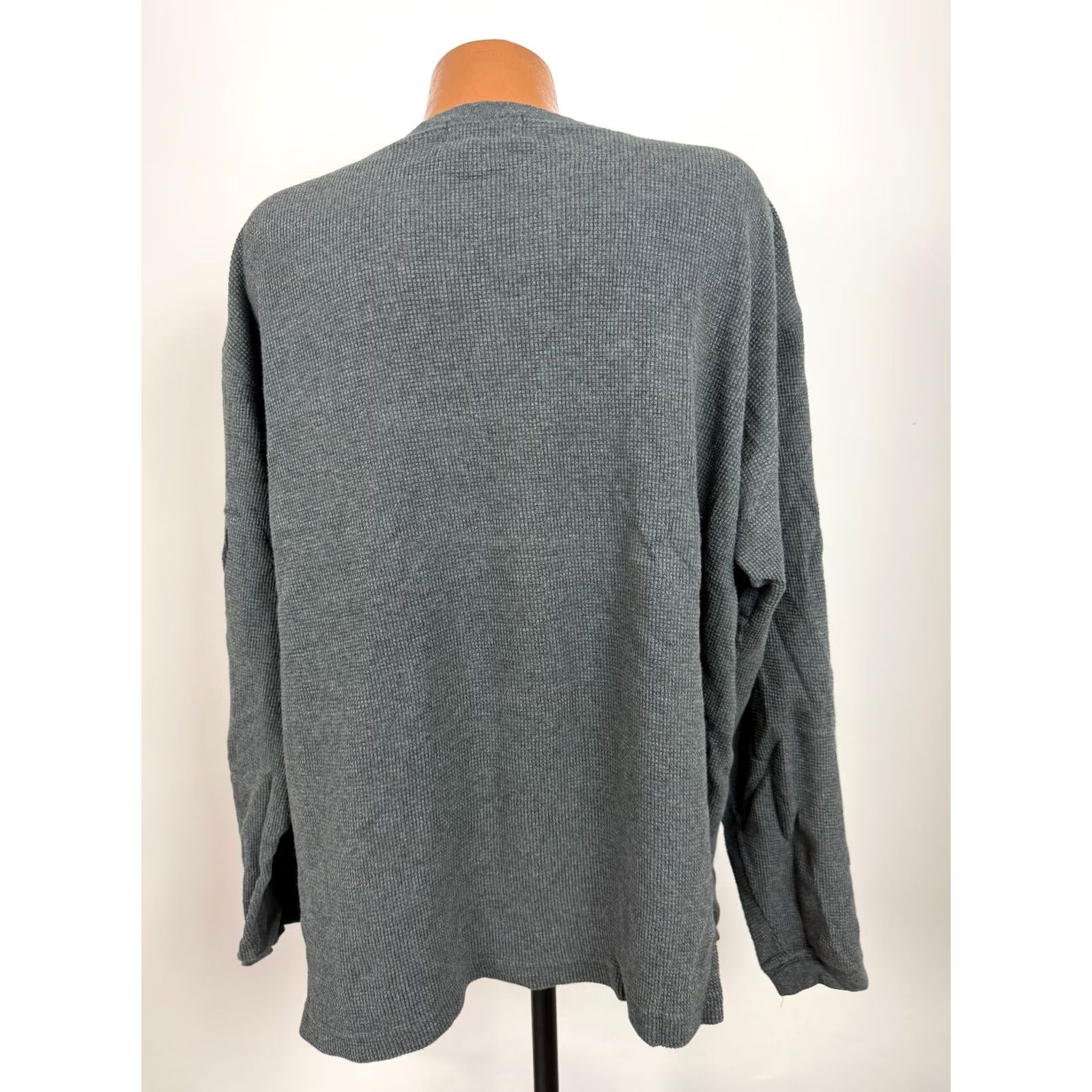 Eddie Bauer Eddie Bauer Shirt Men XLT Tall Waffle Knit Thermal Heavyweight Oversized Cotton Gray 90s Grunge Hipster Outdoor Vintage Style Tee Size US XL / EU 56 / 4 - 5 Thumbnail
