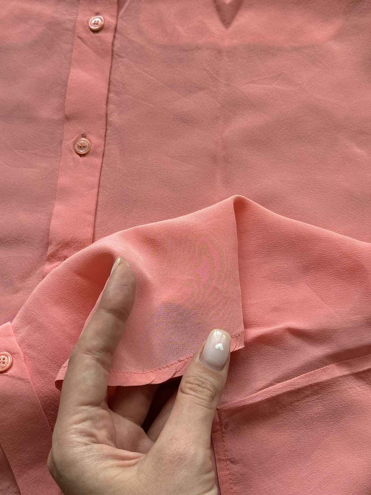 Designer × Max Mara × Weekend Max Mara Max Mara Weekend 100% silk buttons up shirt blouse Size M / US 6-8 / IT 42-44 - 4 Thumbnail