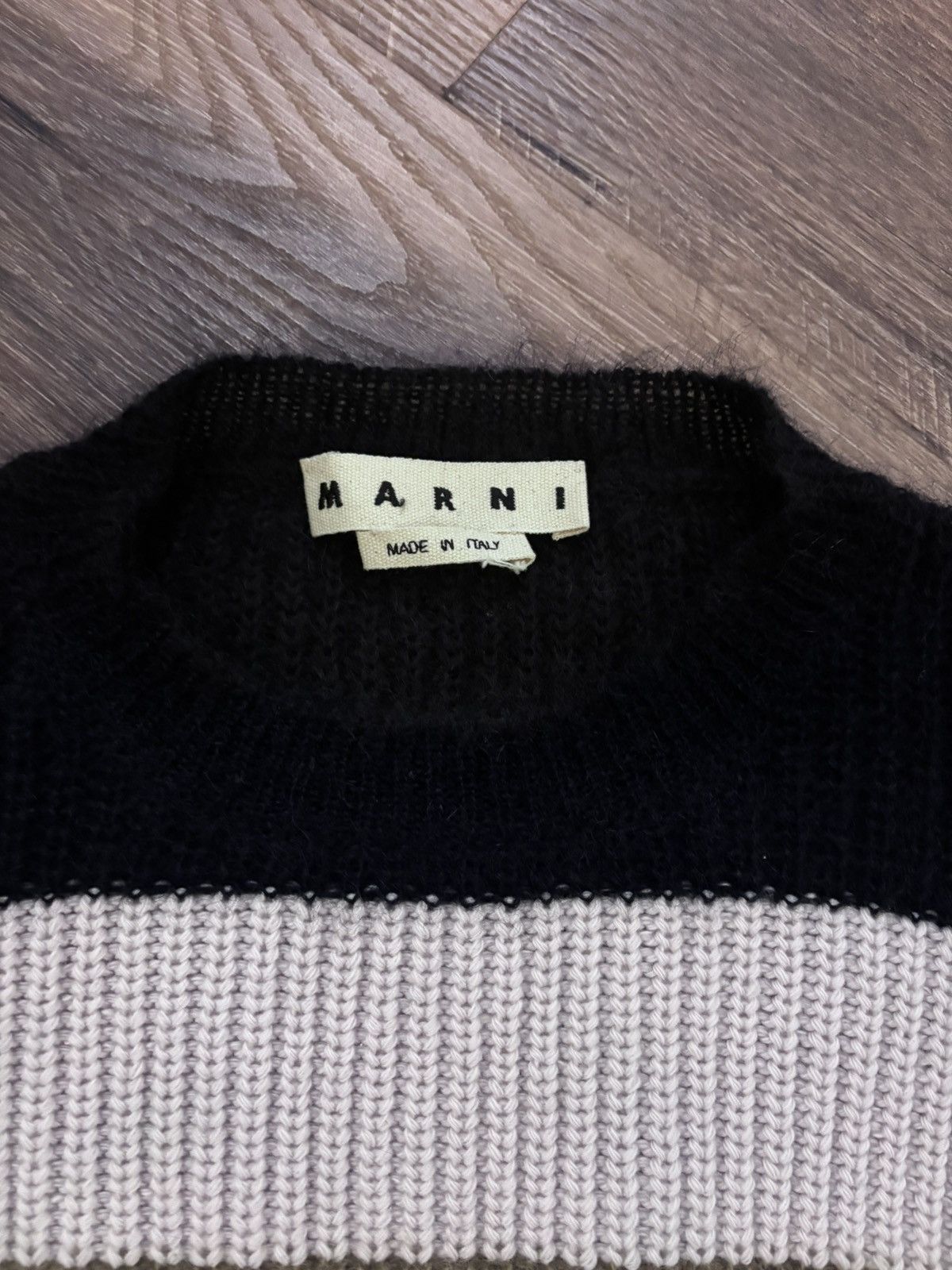 Marni Striped Mohair Sweater Size US XL / EU 56 / 4 - 2 Thumbnail