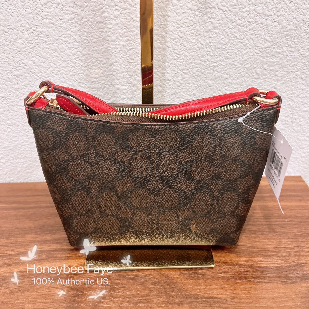 Coach NWT Coach Zip Top Crossbody Bag In Signature Canvas CX604 Size ONE SIZE - 3 Thumbnail