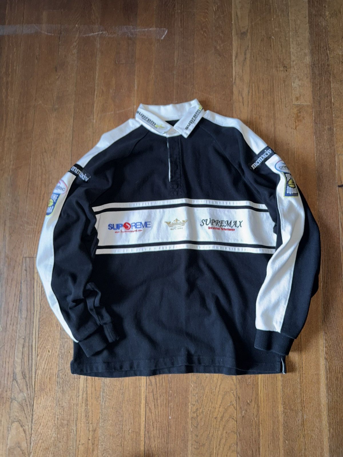 Supreme Supreme Chest Stripe Rugby in black Size US M / EU 48-50 / 2 - 1 Thumbnail