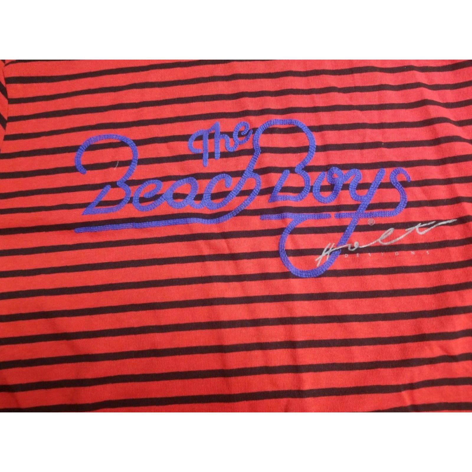 Vintage VINTAGE Beach Boys Graphic T-Shirt XL Red 1980s Rayon Sherry Holt Mens Size US XL / EU 56 / 4 - 2 Thumbnail