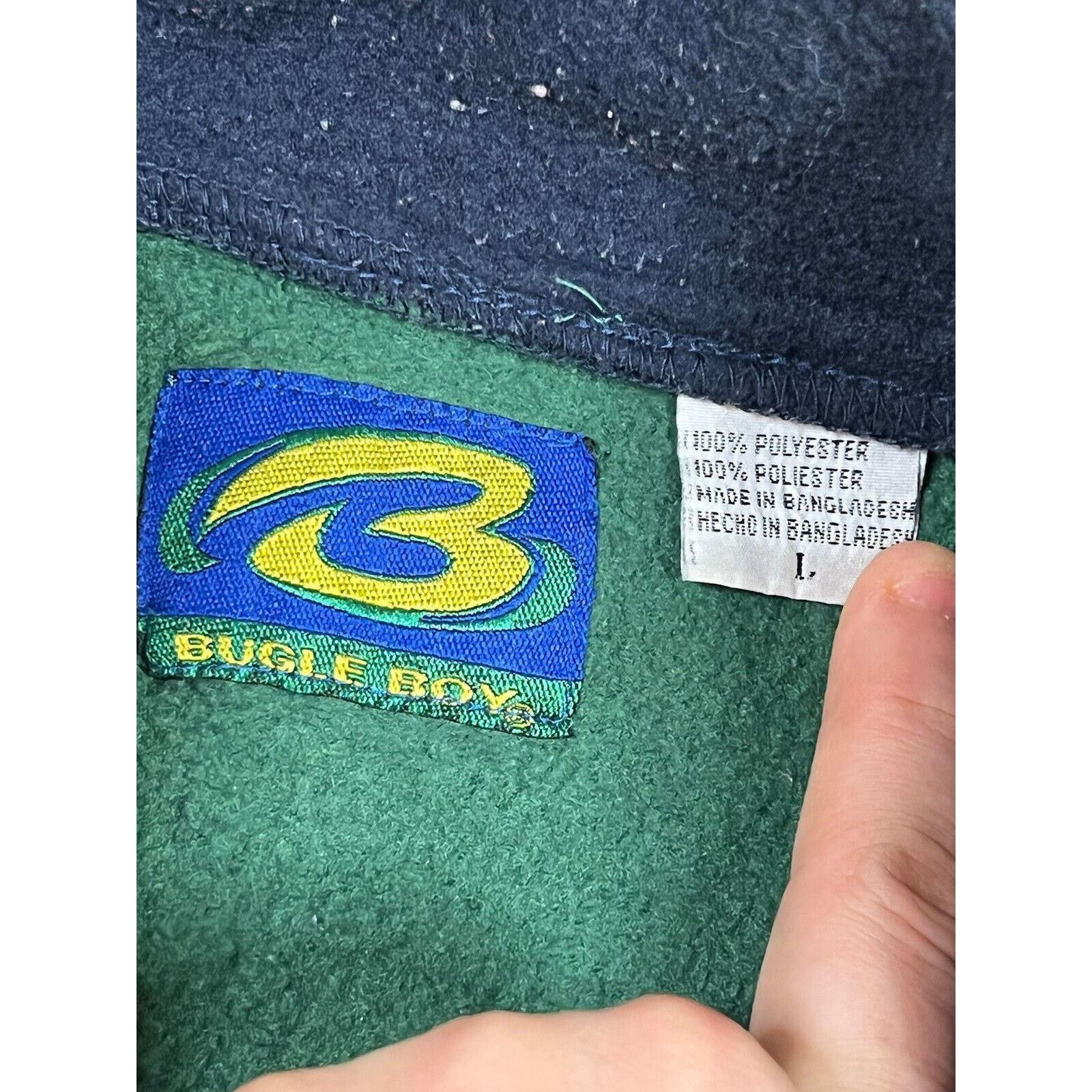 Bugle Boy Bugle Boy Mens Fleece Sweatshirt Green 1/4 Zip Size SM Size US S / EU 44-46 / 1 - 2 Thumbnail