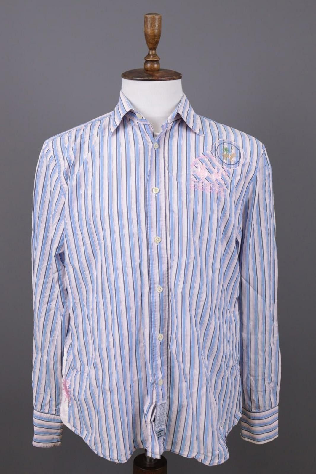 La Martina La Martina Buenos Aires Multicolor Striped Shirt XXL Size US XXL / EU 58 / 5 - 1 Thumbnail
