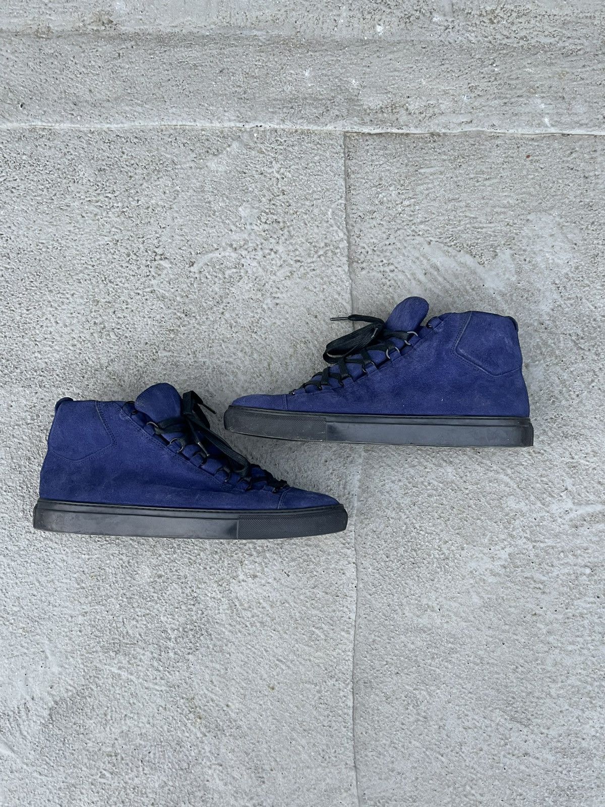 Balenciaga Suede Balenciaga Arenas Blue/Black Size US 11 / EU 44 - 6 Thumbnail