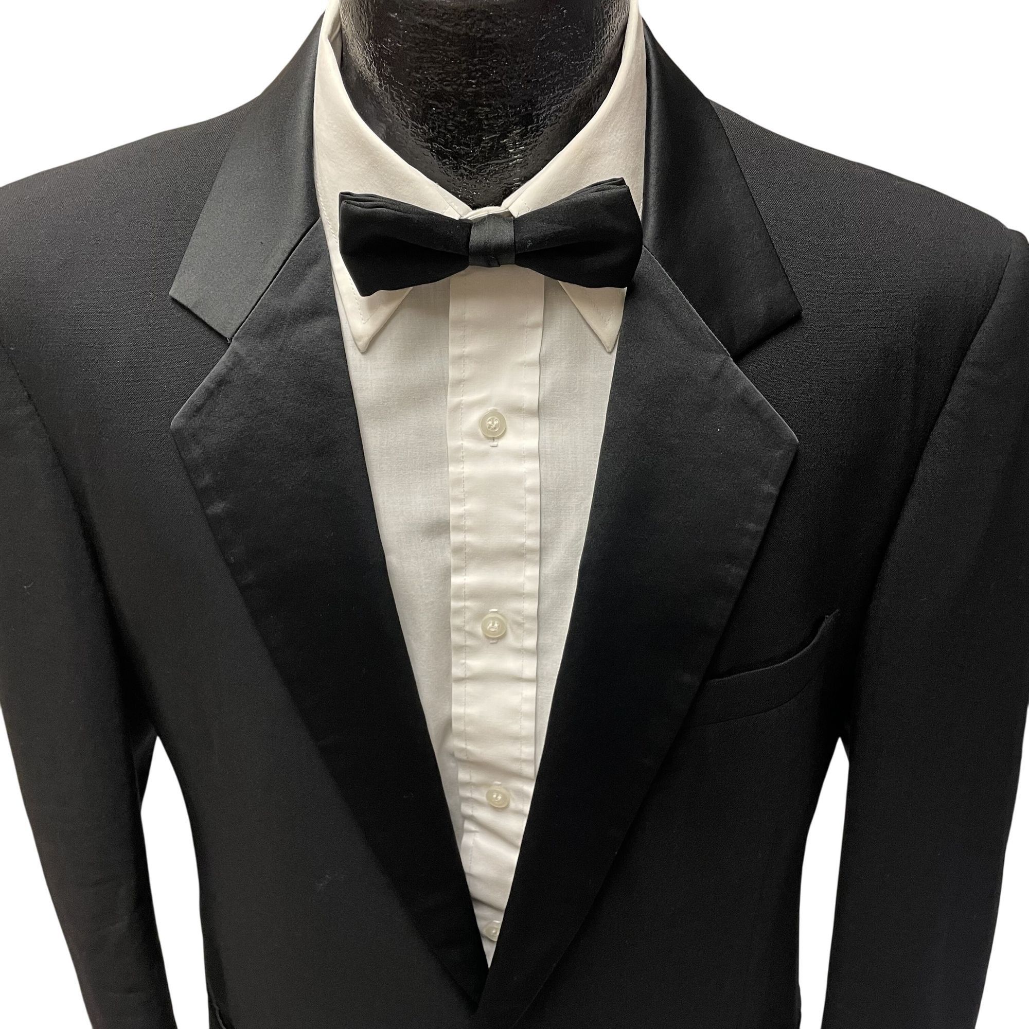 Pierre Cardin Vtg Pierre Cardin Paris Tuxedo FORMAL Satin Lapel Blazer Size 42R - 2 Thumbnail