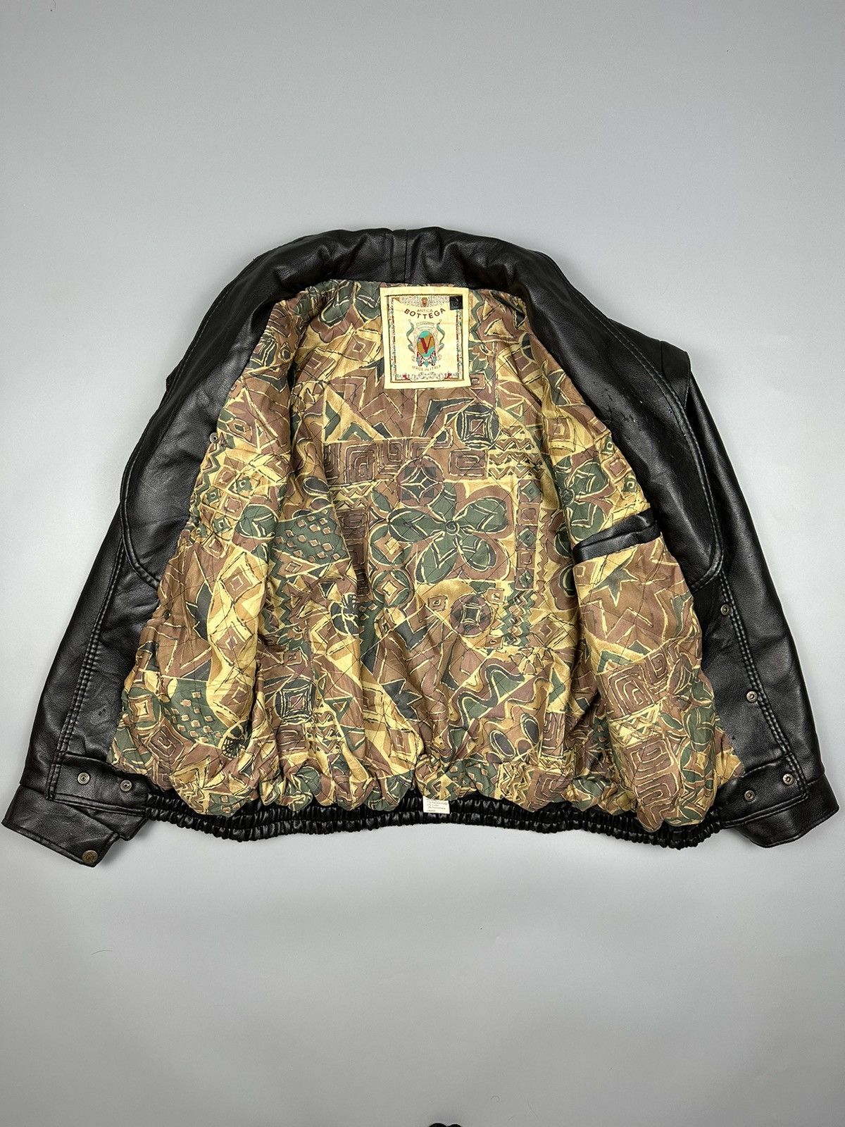 Vintage 🔥Rare Sick🔥Vintage Bottega Soft Leather Jacket Size US L / EU 52-54 / 3 - 7 Thumbnail