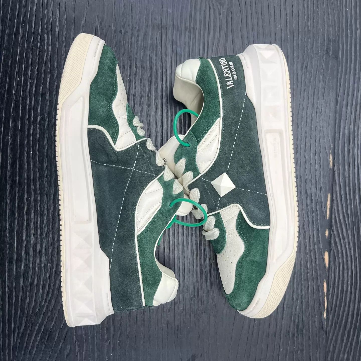 Valentino Valentino One Stud Green 41.5 W/Box Size US 8.5 / EU 41-42 - 4 Thumbnail