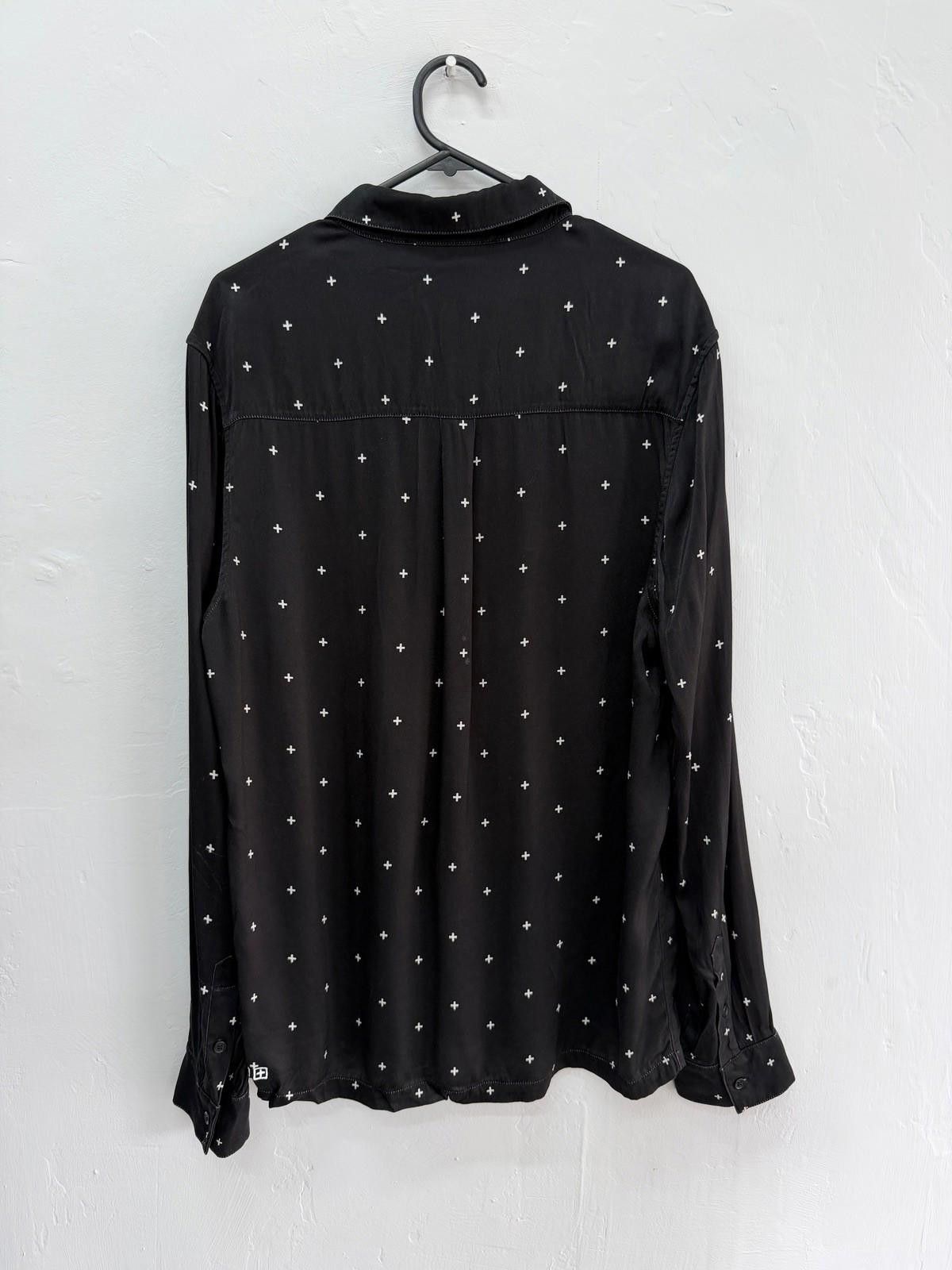 Ksubi new ksubi medium m long sleeve resort shirt cross black Size US M / EU 48-50 / 2 - 5 Thumbnail