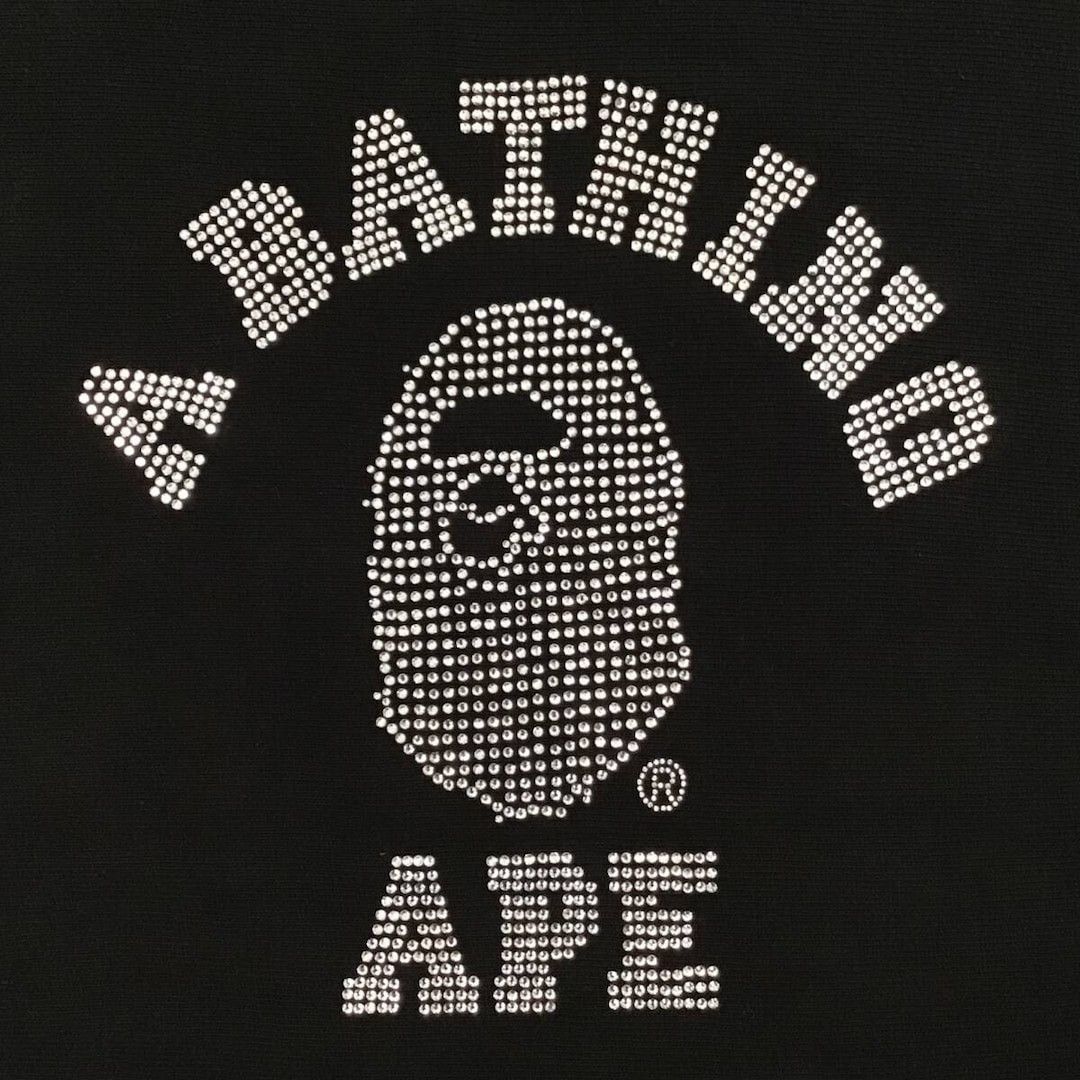 Bape × Swarovski BAPE × Swarovski college logo sweat shirt a bathing ape NIGO Size US M / EU 48-50 / 2 - 3 Thumbnail