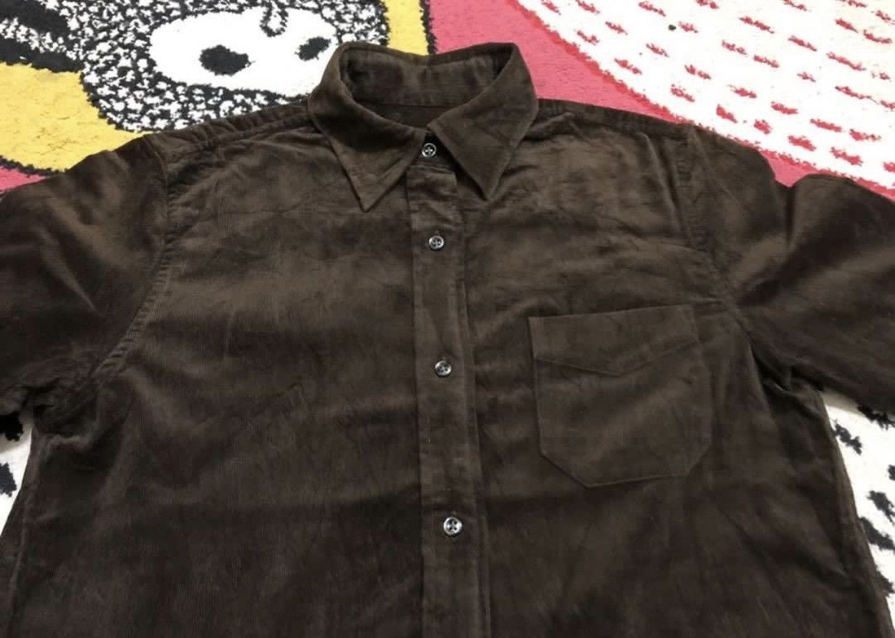 Uniqlo Brown Uniqlo Corduroy Button Up Shirt Size M / US 6-8 / IT 42-44 - 3 Thumbnail