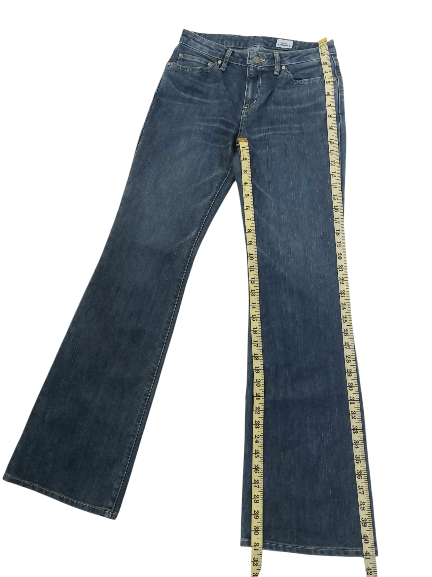Lacoste Flare Vintage Lacoste Made in Japan Denim Size 26" / US 2 / IT 38 - 14 Thumbnail