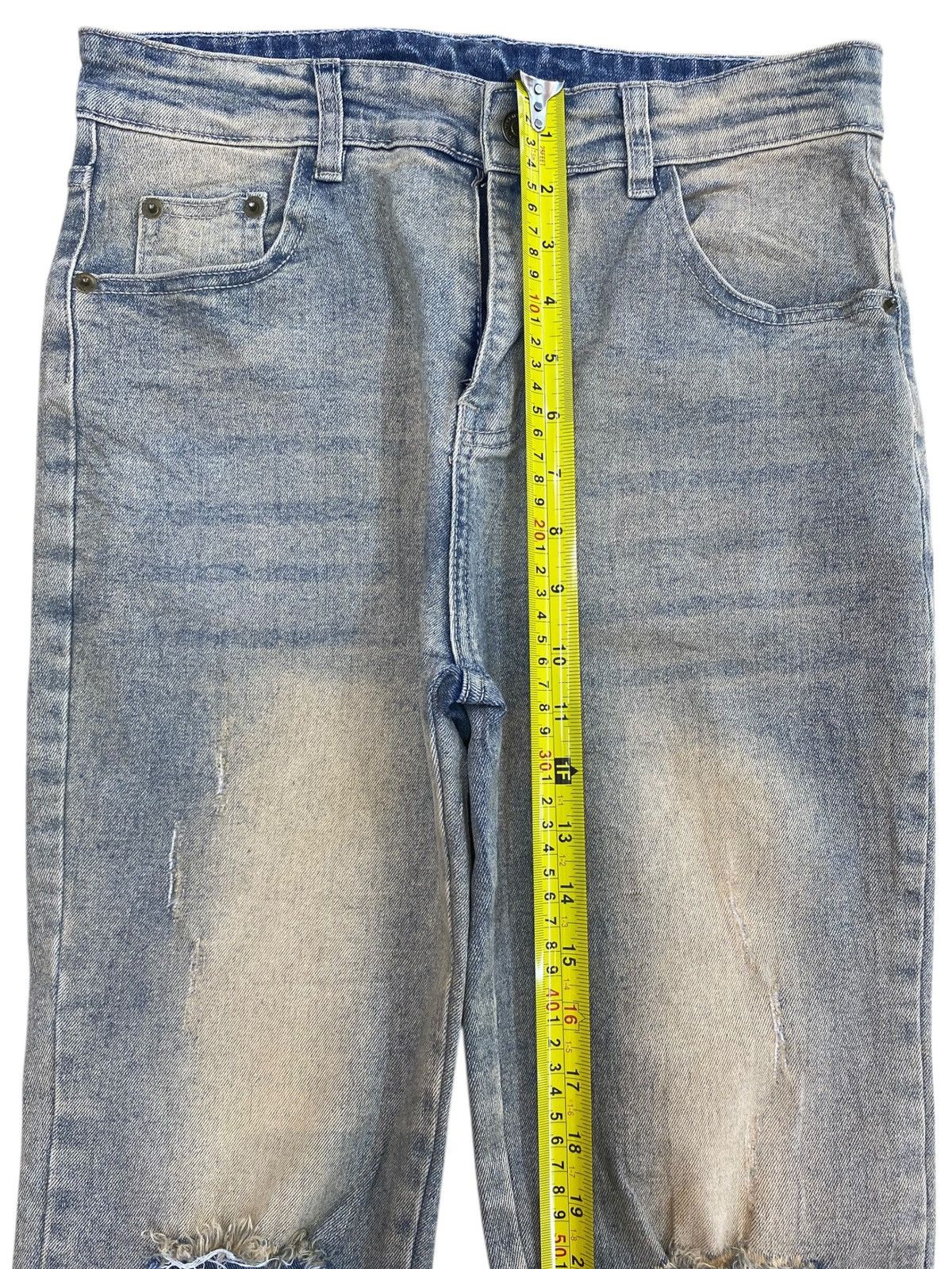 Japanese Brand Japanese Brand Mid Rise Ripped Style Zipper Jeans Size US 28 / EU 44 - 5 Thumbnail