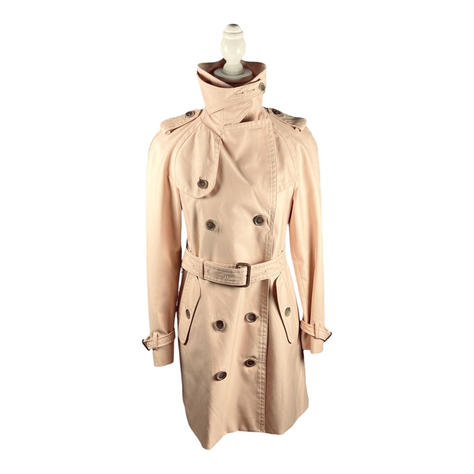 Coach Coach Quartz Pink Double Breasted Belted Trench Coat Size 4 Size S / US 4 / IT 40 - 11 Thumbnail