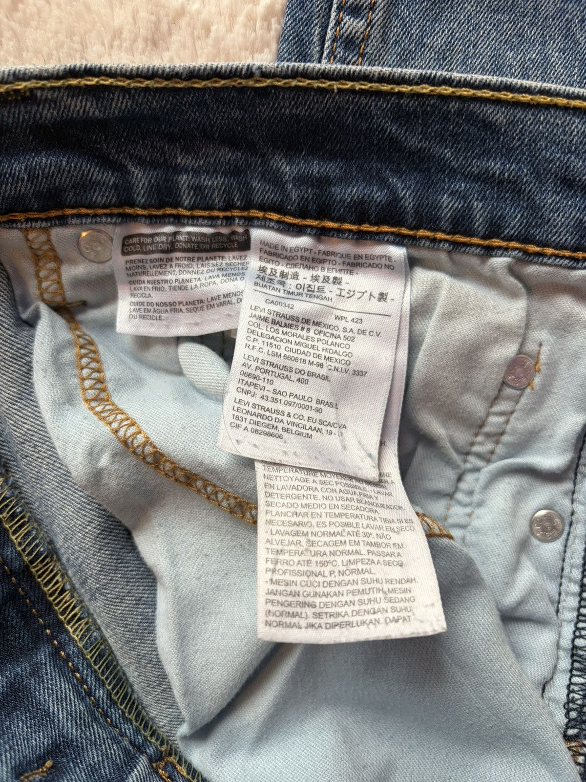 Levi's Levi's blue denim slim jeans Size US 34 / EU 50 - 4 Thumbnail