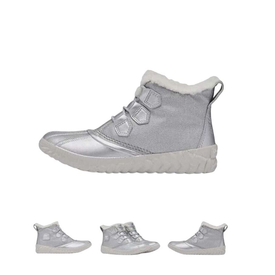 SOREL NEW Sorel Disney Frozen Snow Boots W's 10 Silver Faux Shearl Size US 10 / IT 40 - 11 Thumbnail