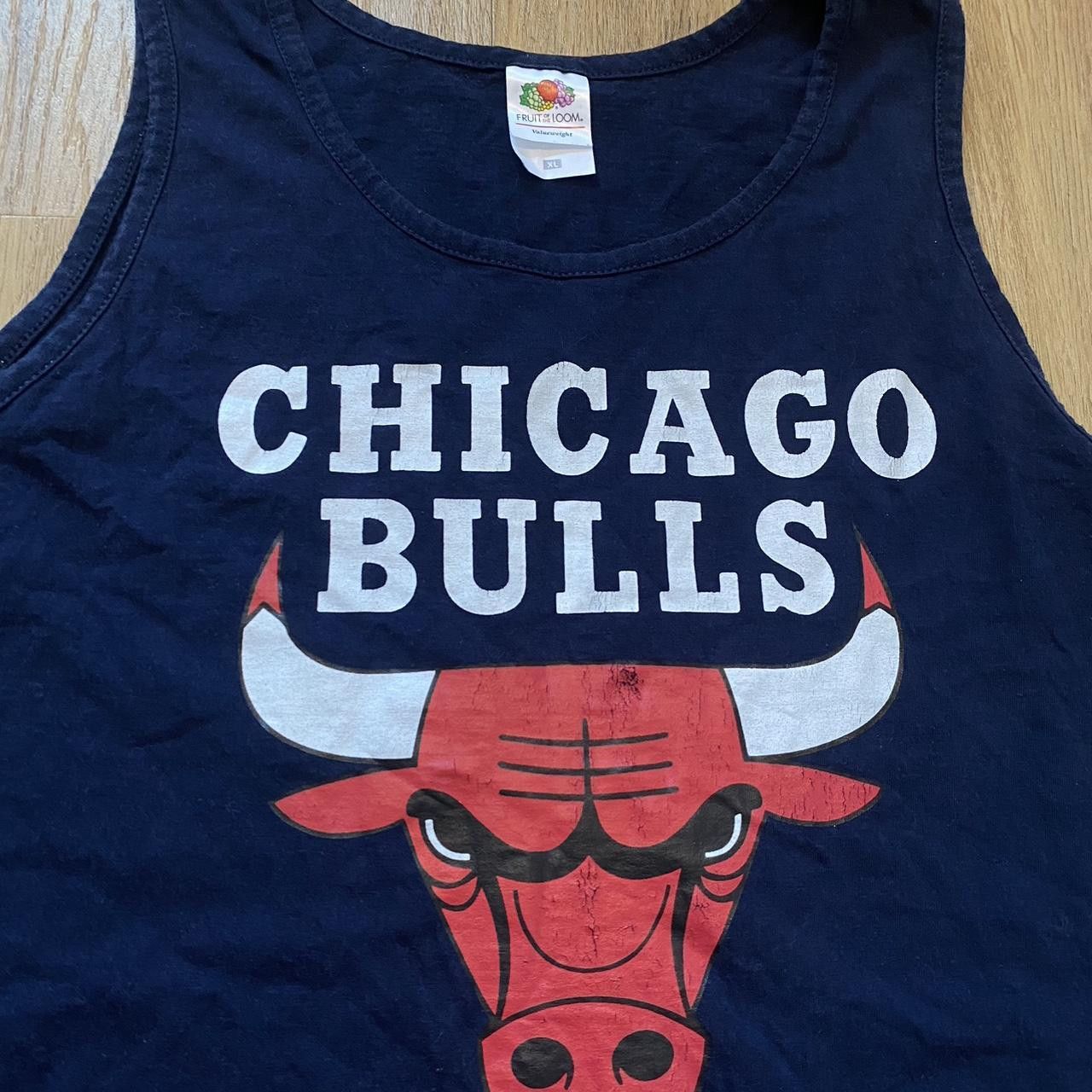 Fruit Of The Loom Chicago Bulls navy and red tank top #basketball Size US XL / EU 56 / 4 - 3 Thumbnail