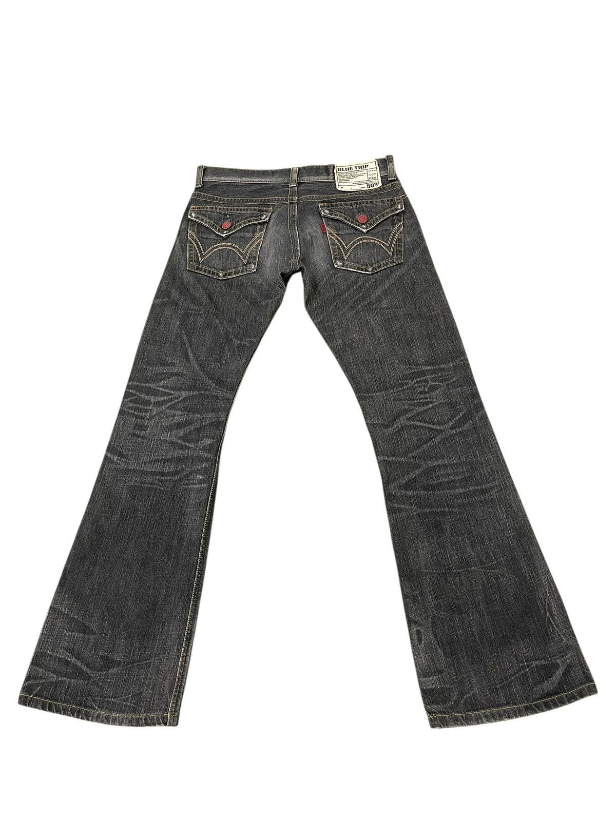 Edwin Flare Jeans Edwin 503 Japan Faded Distress Boot Cut 2🟦1 Size US 32 / EU 48 - 11 Thumbnail