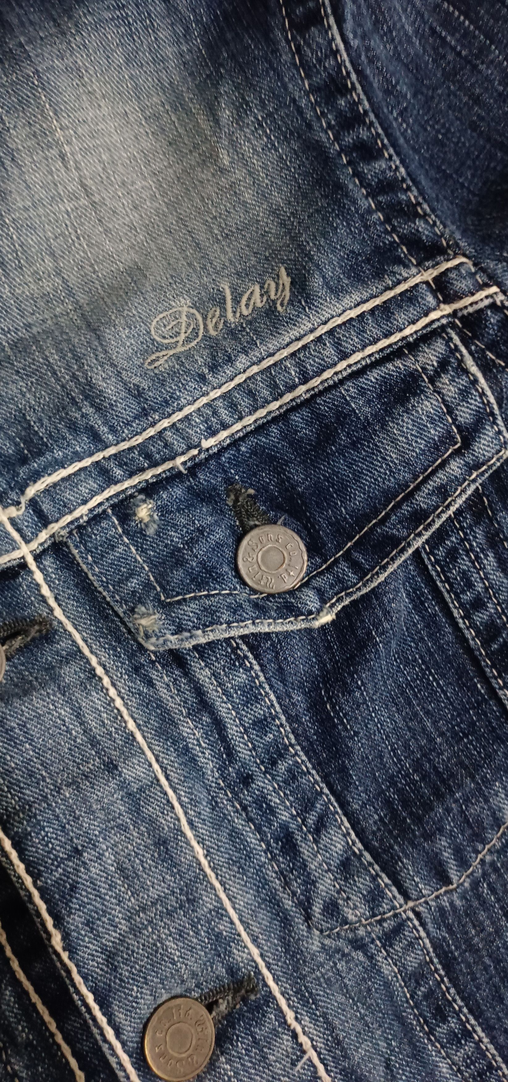 Japanese Brand Delay by Ufin & Sons Denim Jumpsuit Size 31" - 7 Thumbnail