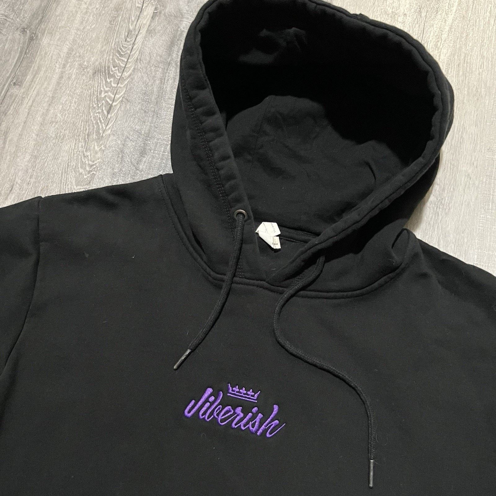 Jiberish Jiberish Crown Logo Hoodie Black Embroidered Ski Snowboard Size US XXL / EU 58 / 5 - 3 Thumbnail