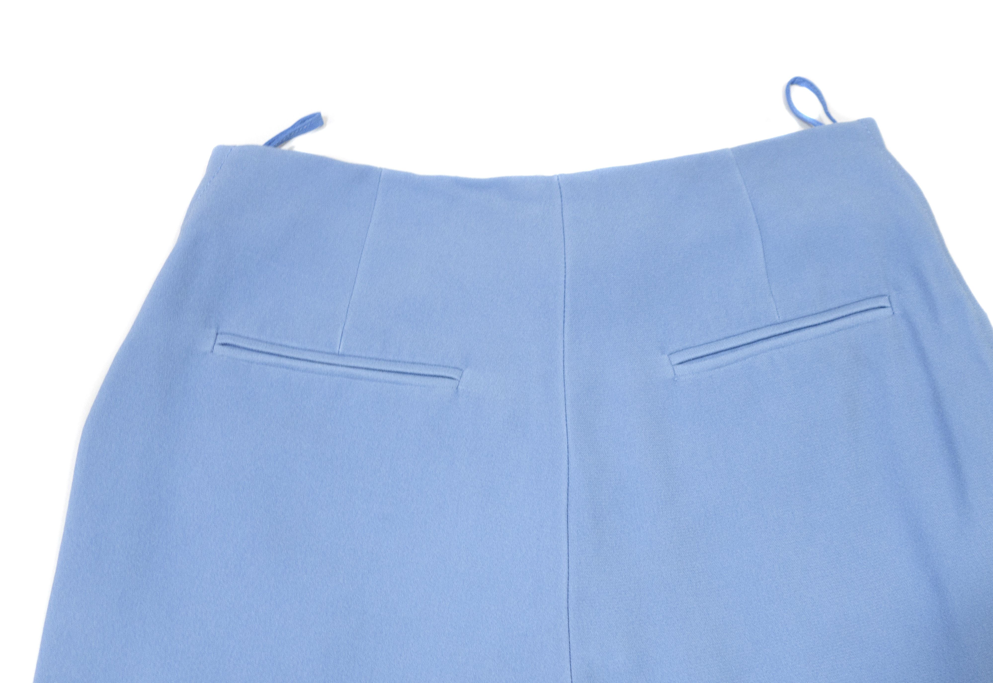 Miu Miu High-Waisted Flared Viscose Pants Size 26" / US 2 / IT 38 - 5 Thumbnail
