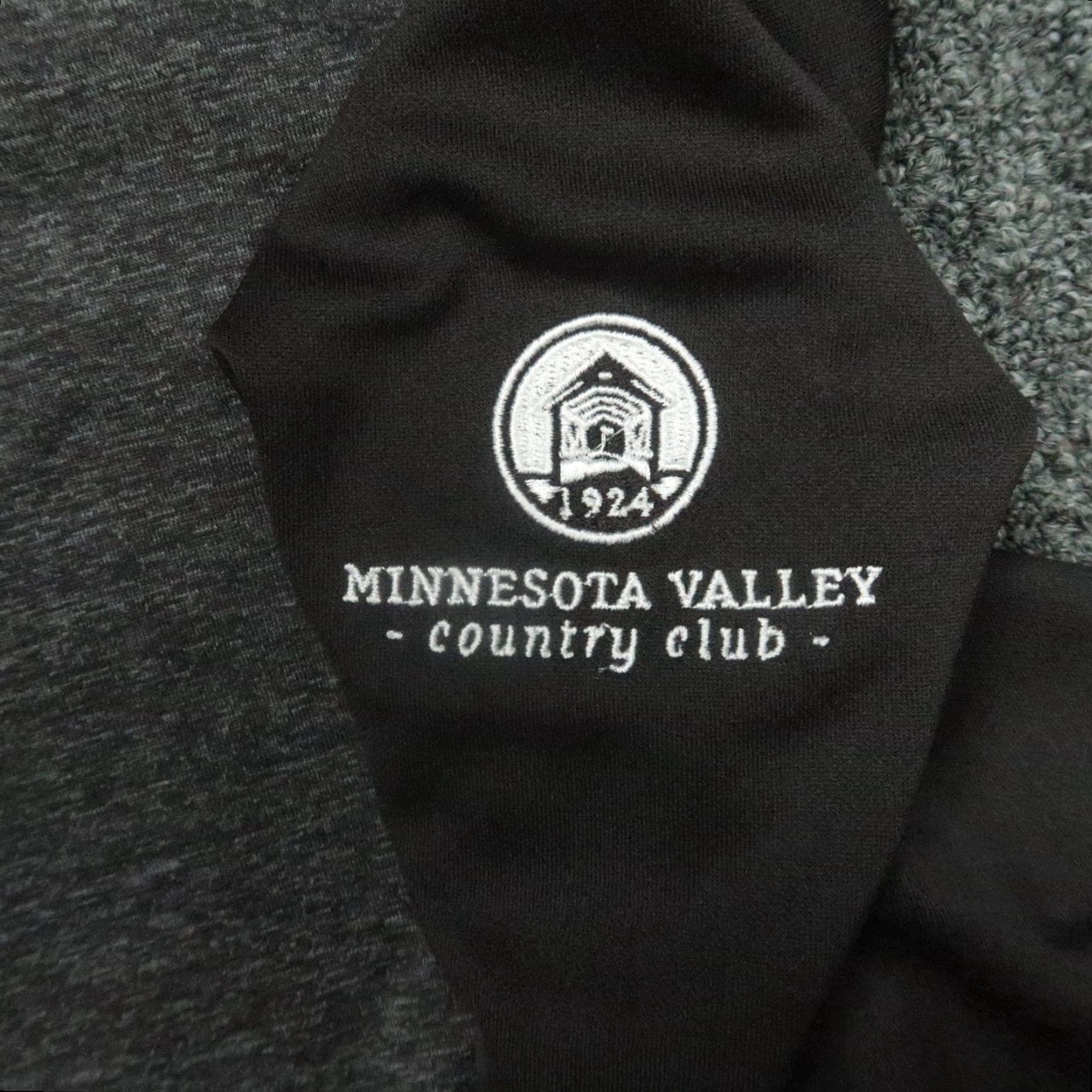 Footjoy FootJoy Pullover Mens XL Black Gray Heather Yoke Half Zip Minnesota Valley CC Casual Shirt Size US XL / EU 56 / 4 - 4 Thumbnail