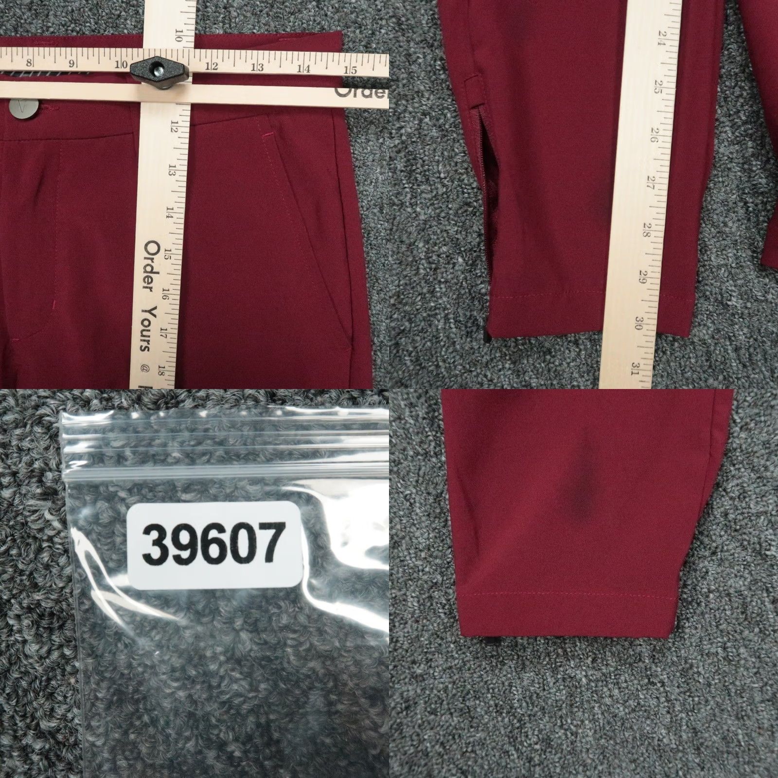 Vintage Primo Golf Pants Mens 30 Regular Red Stretch Lightweight 30x30 Tapered Front Slash Pocket Chino Pants Mens Regular XS? Size US 30 / EU 46 - 8 Thumbnail