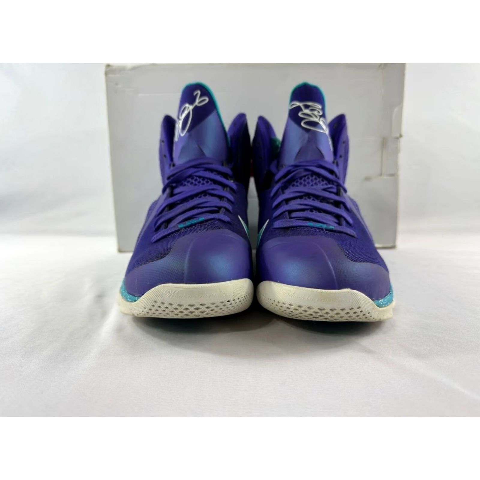 Nike Nike LeBron 9 Sneaker Purple 2012 469764-500 Men's Size 9 Size US 9 / EU 42 - 2 Thumbnail