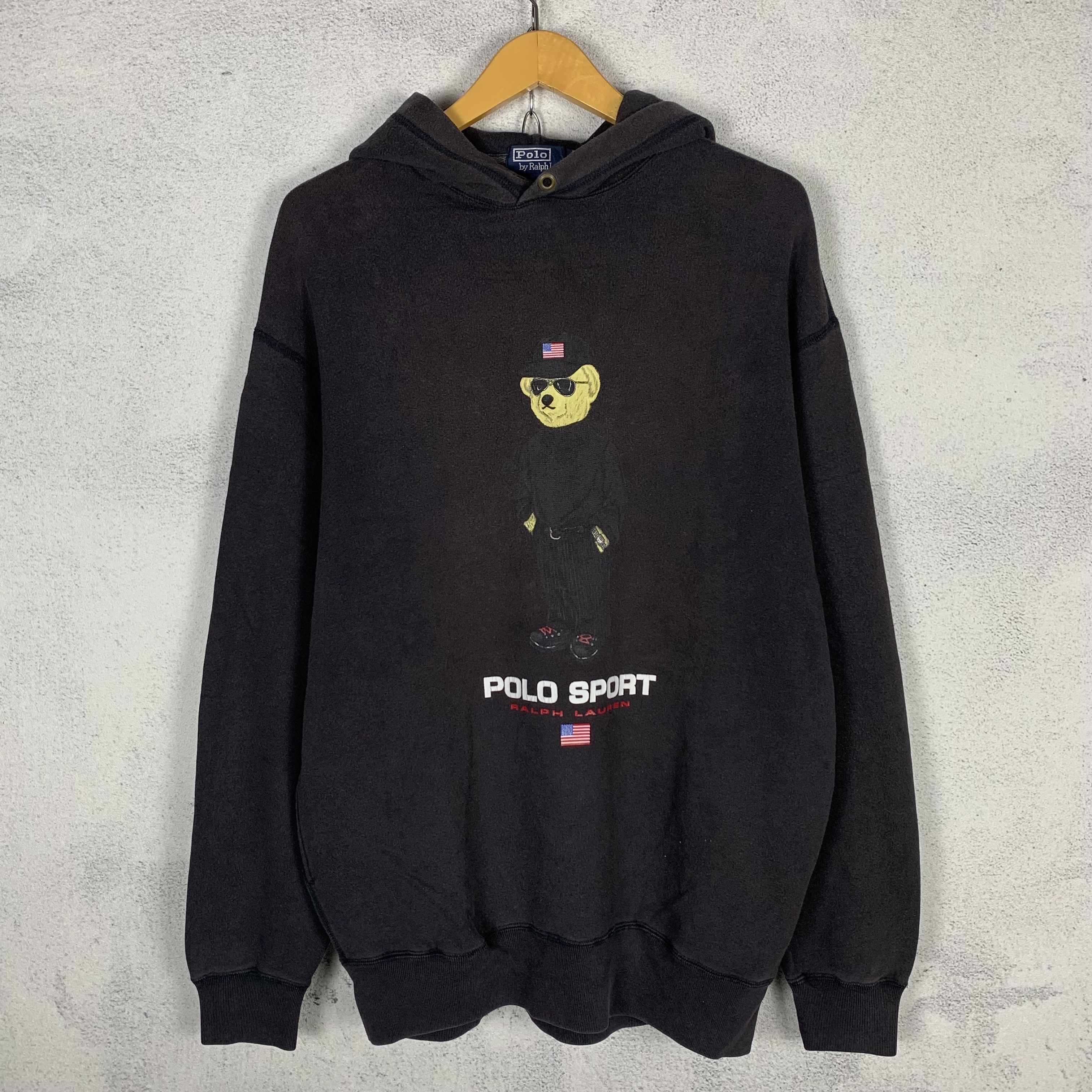 Polo Ralph Lauren Vintage Polo Bear Polo Sport Ralph Lauren Hoodie Size US L / EU 52-54 / 3 - 1 Thumbnail