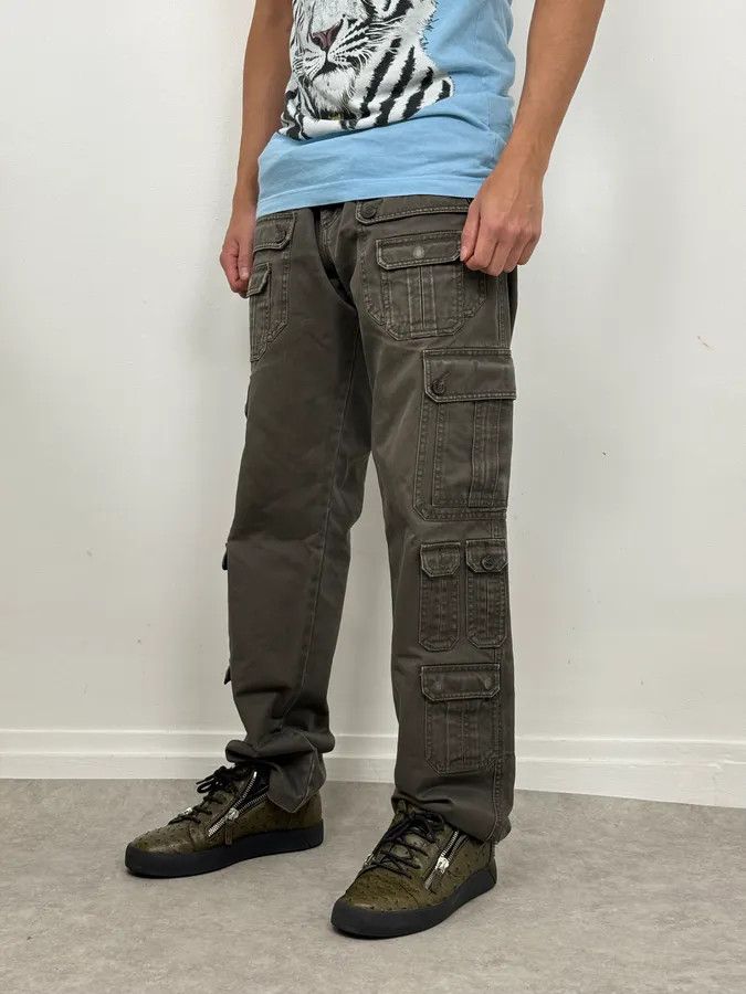 Dolce & Gabbana SS2008 Dolce & Gabbana Multi Pockets Olive Cargo Pants Size US 34 / EU 50 - 3 Thumbnail