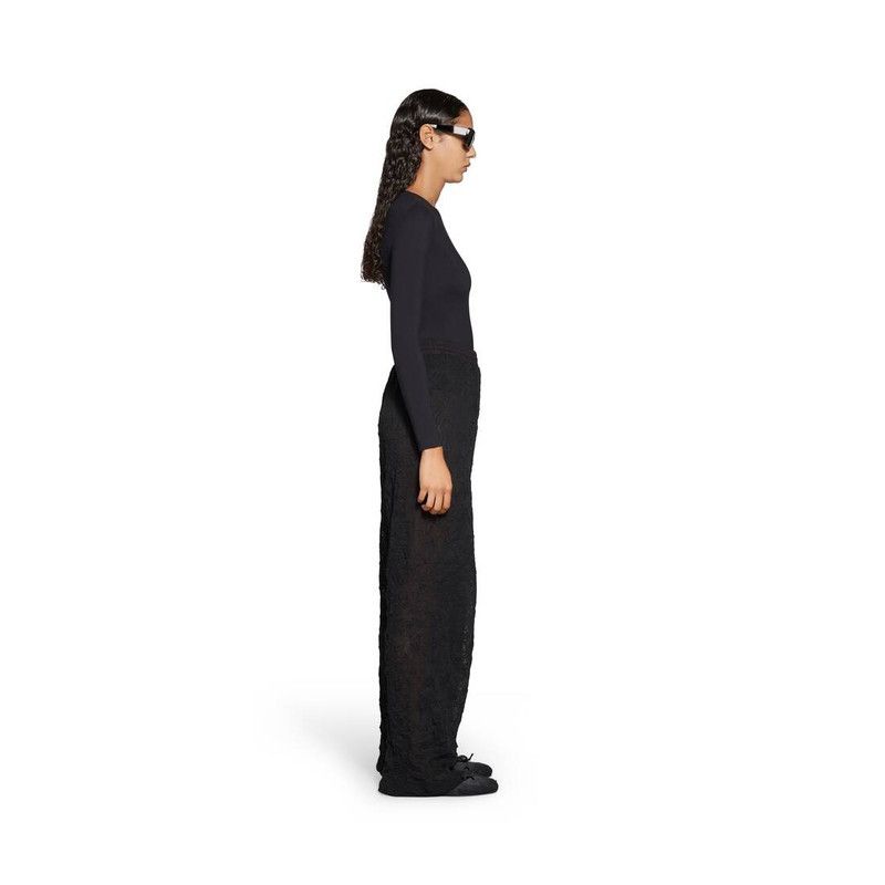 Balenciaga o1in1g0126 Dup / Mesh Baggy Sweatpants & Joggers in Black Size US 36 / EU 52 - 3 Thumbnail