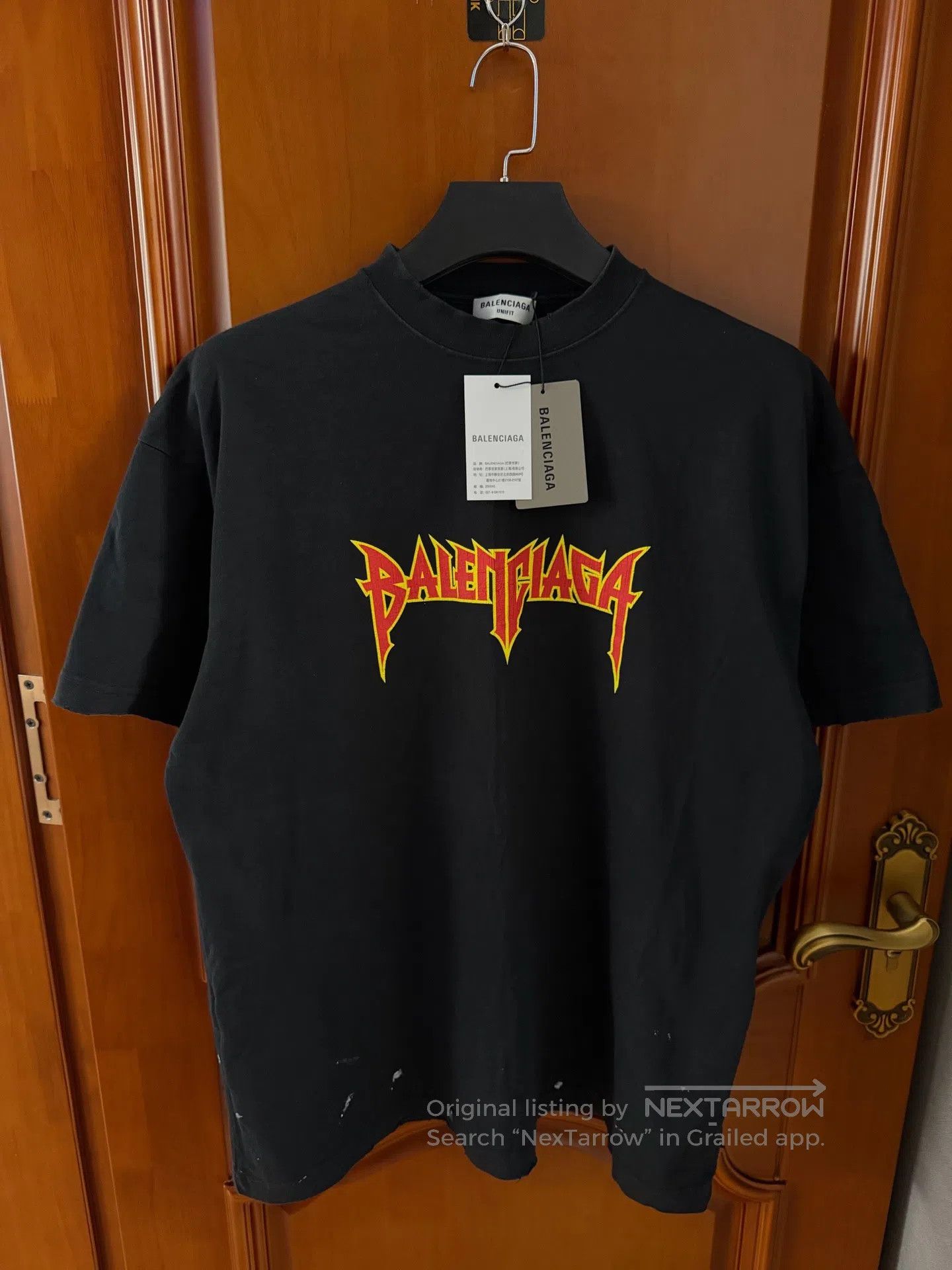 Balenciaga Balenciaga T-shirt with flame logo| Size US S / EU 44-46 / 1 - 1 Thumbnail
